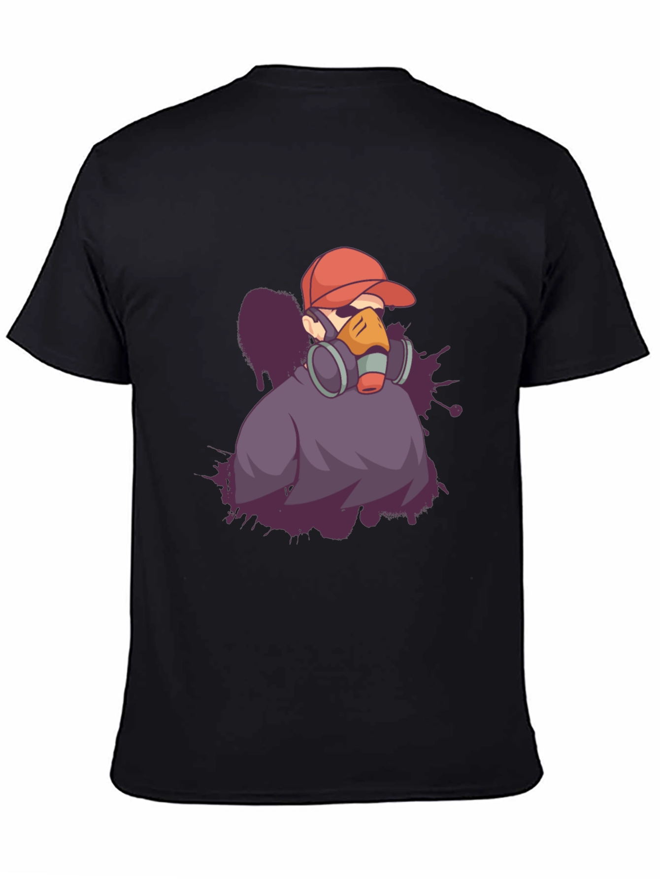 Urban Style Graphic Tee - Gas Mask Artist