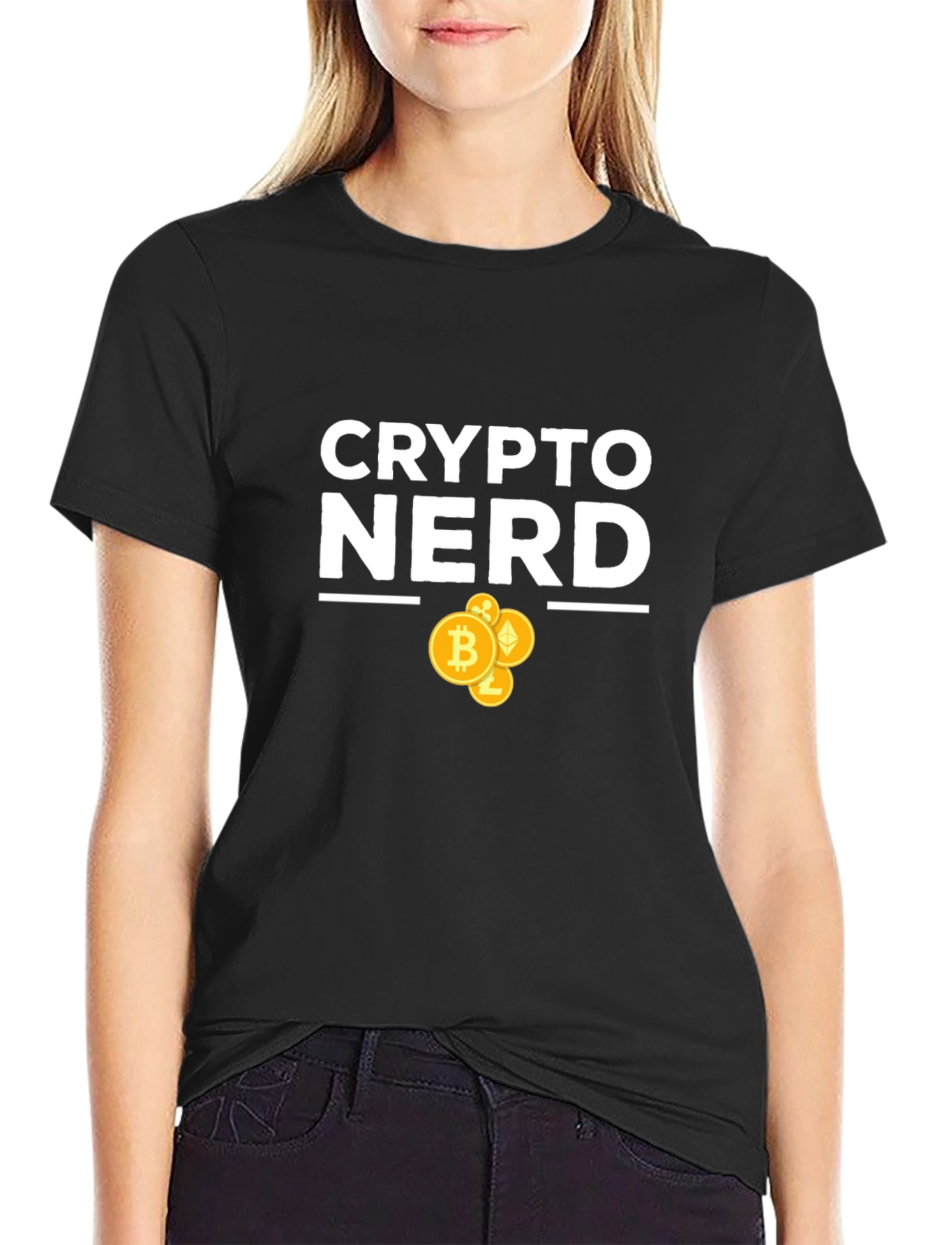 Crypto Nerd Black T-Shirt