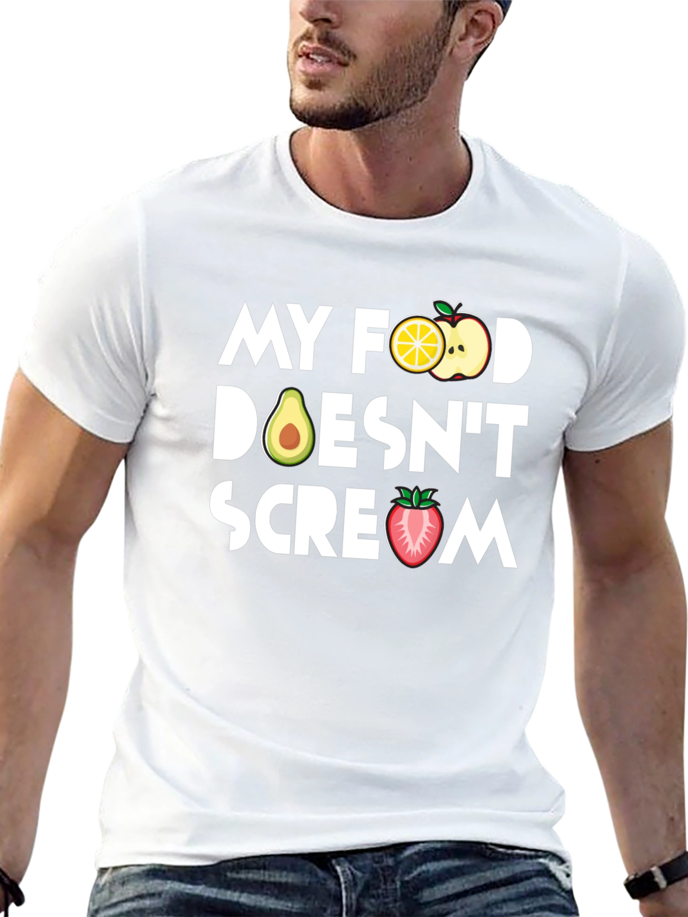 Vegan T-Shirt - My Food Doesnt Scream