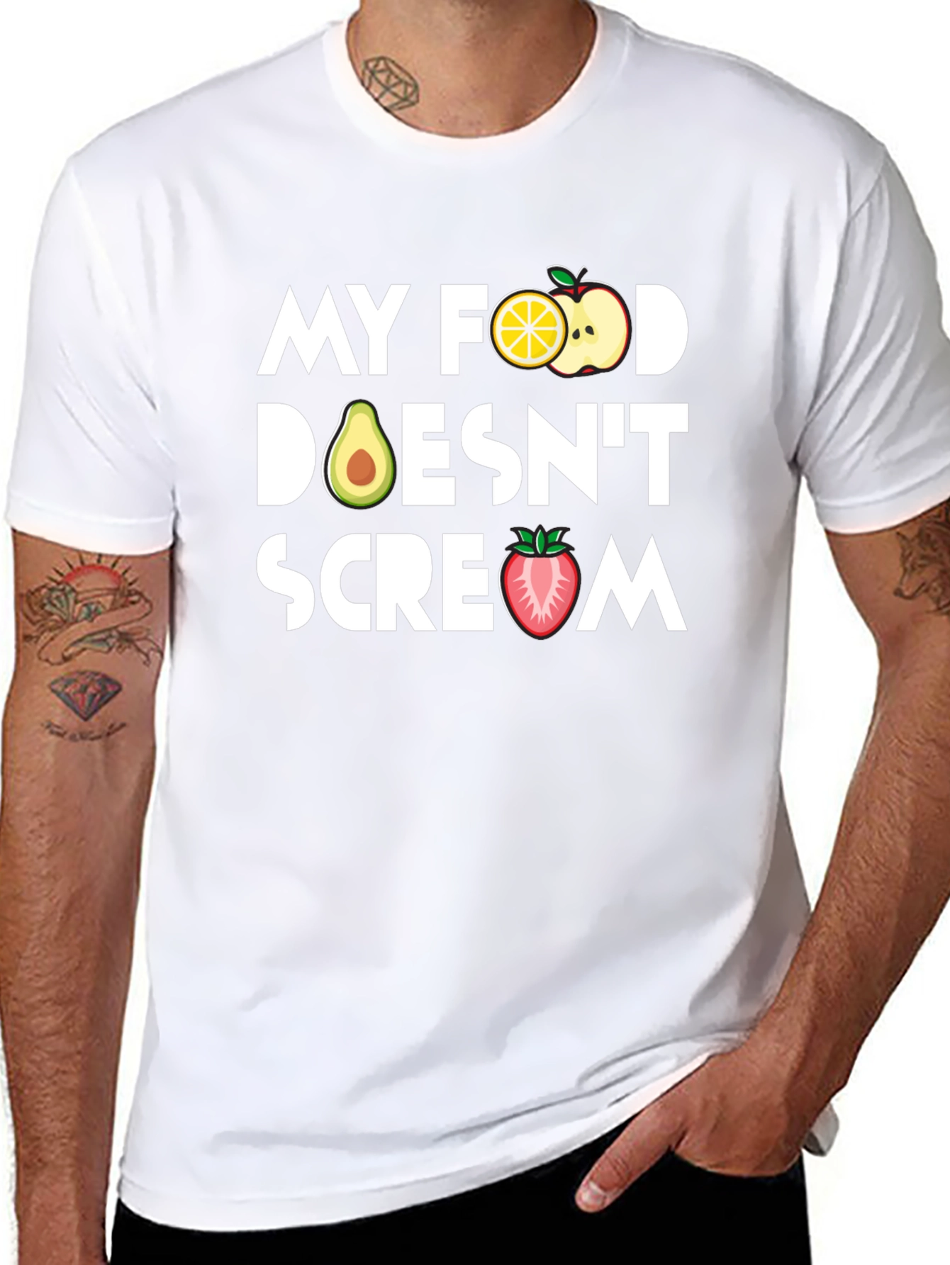 Vegan T-Shirt - My Food Doesnt Scream