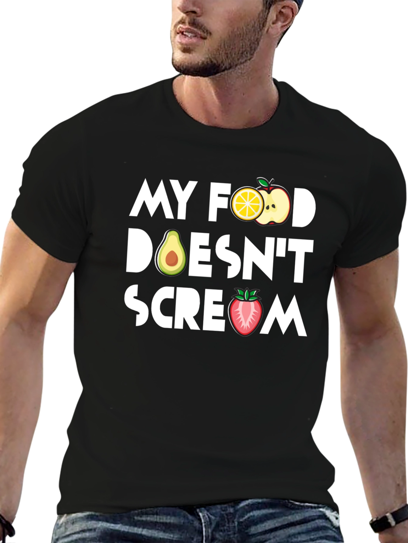 Vegan T-Shirt - My Food Doesnt Scream