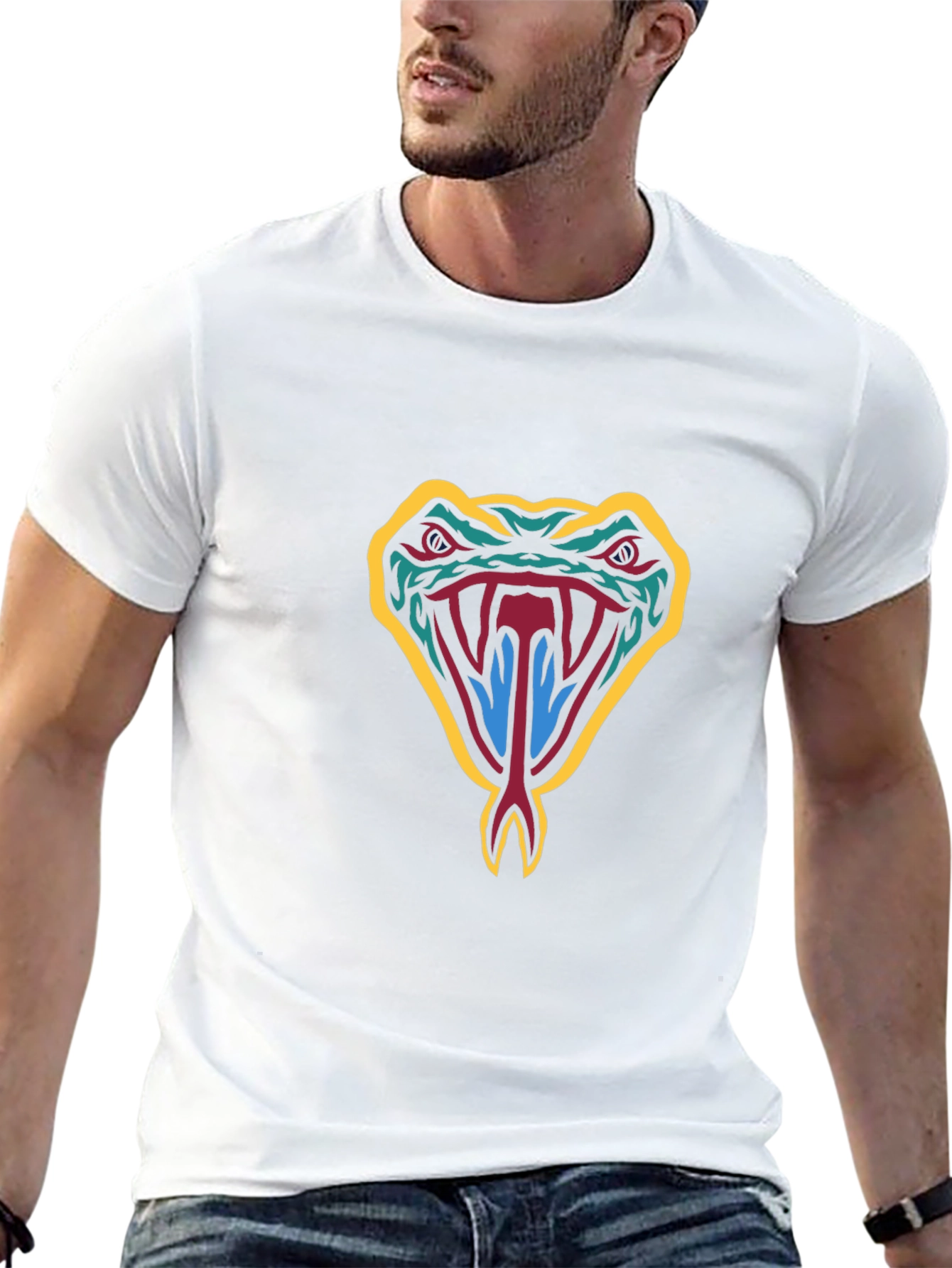 Snake Graphic Tee - Bold Design Comfortable Fit