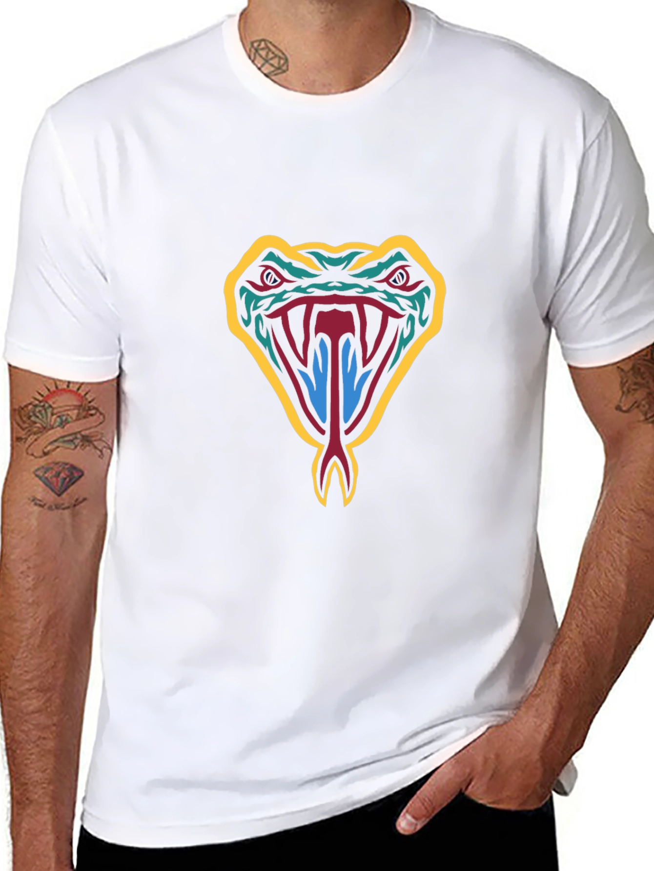 Snake Graphic Tee - Bold Design Comfortable Fit