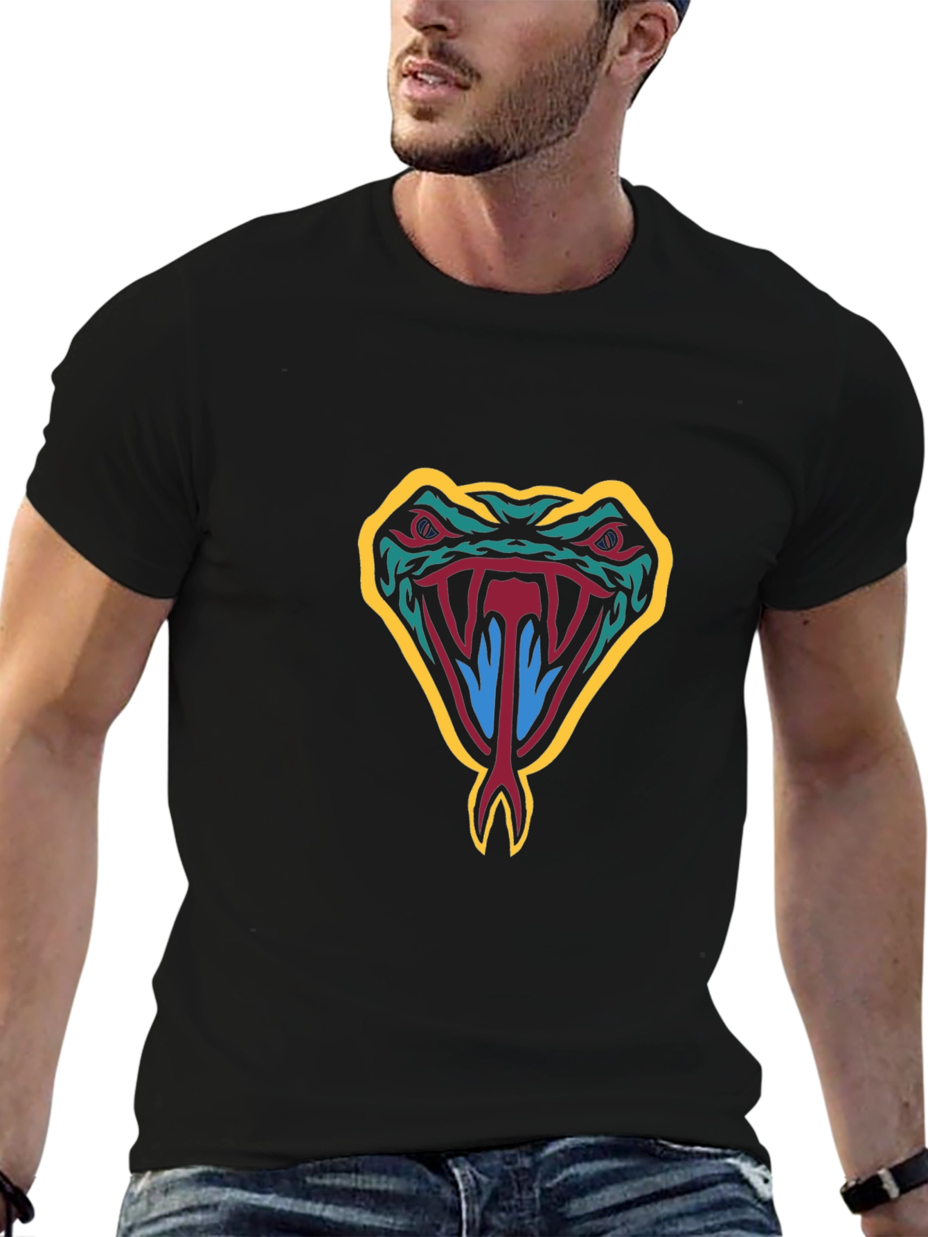 Snake Graphic Tee - Bold Design Comfortable Fit