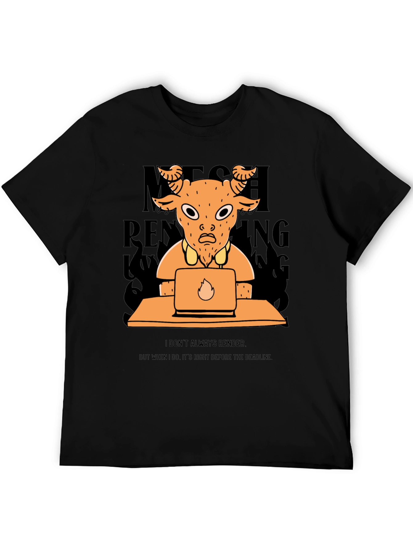Funny Render Goat T-Shirt - Deadline Design