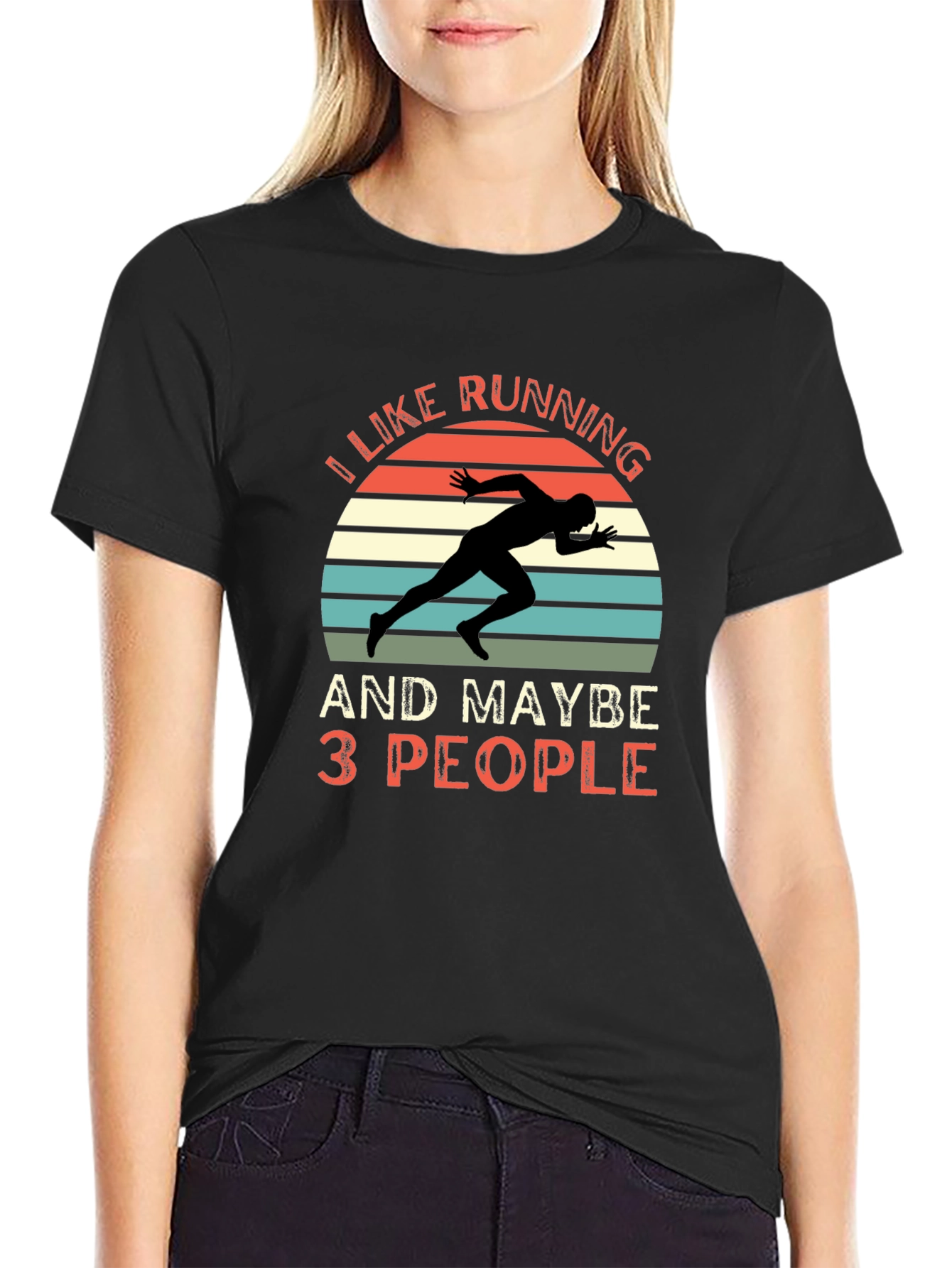 I Like Running and Maybe 3 People T-Shirt
