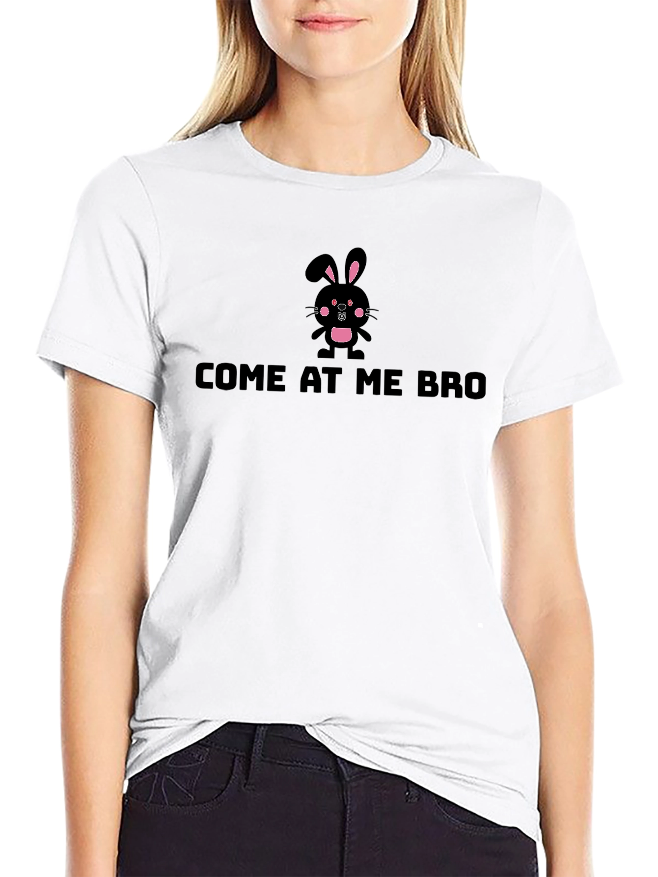 Come at Me Bro Bunny Graphic Tee