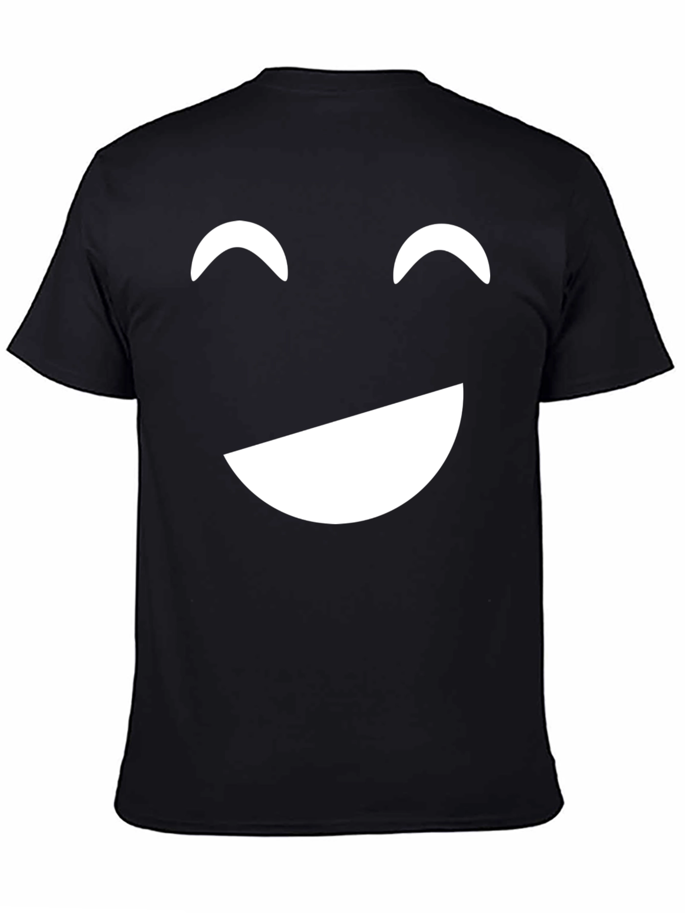 Happy Face Graphic Tee - Unisex Black T-Shirt