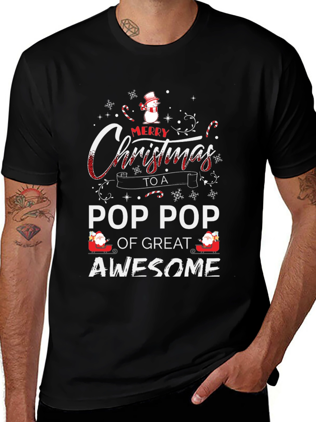 Merry Christmas Pop Pop T-Shirt