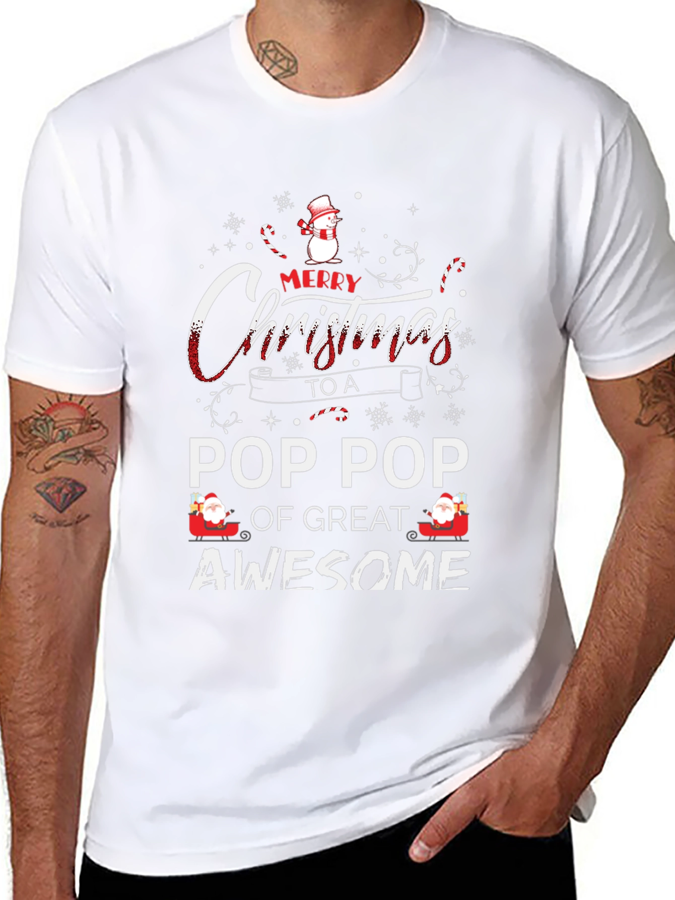 Merry Christmas Pop Pop T-Shirt