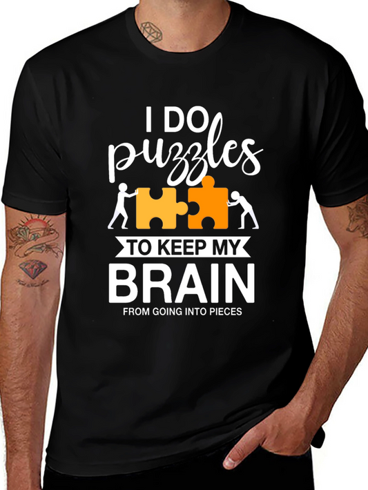 I Do Puzzles T-Shirt - Keep My Brain Together Tee