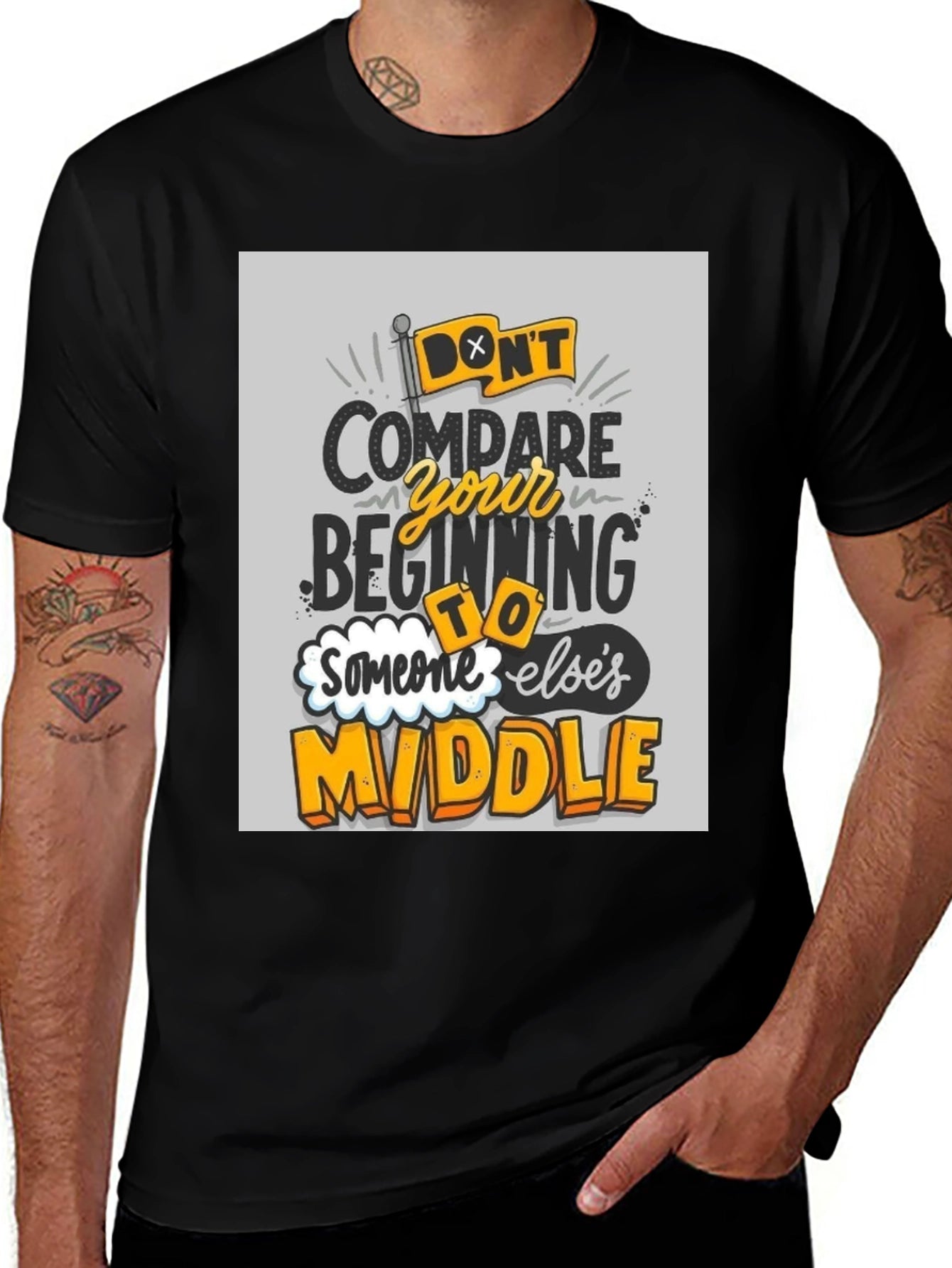 Dont Compare T-Shirt - Motivational Graphic Tee