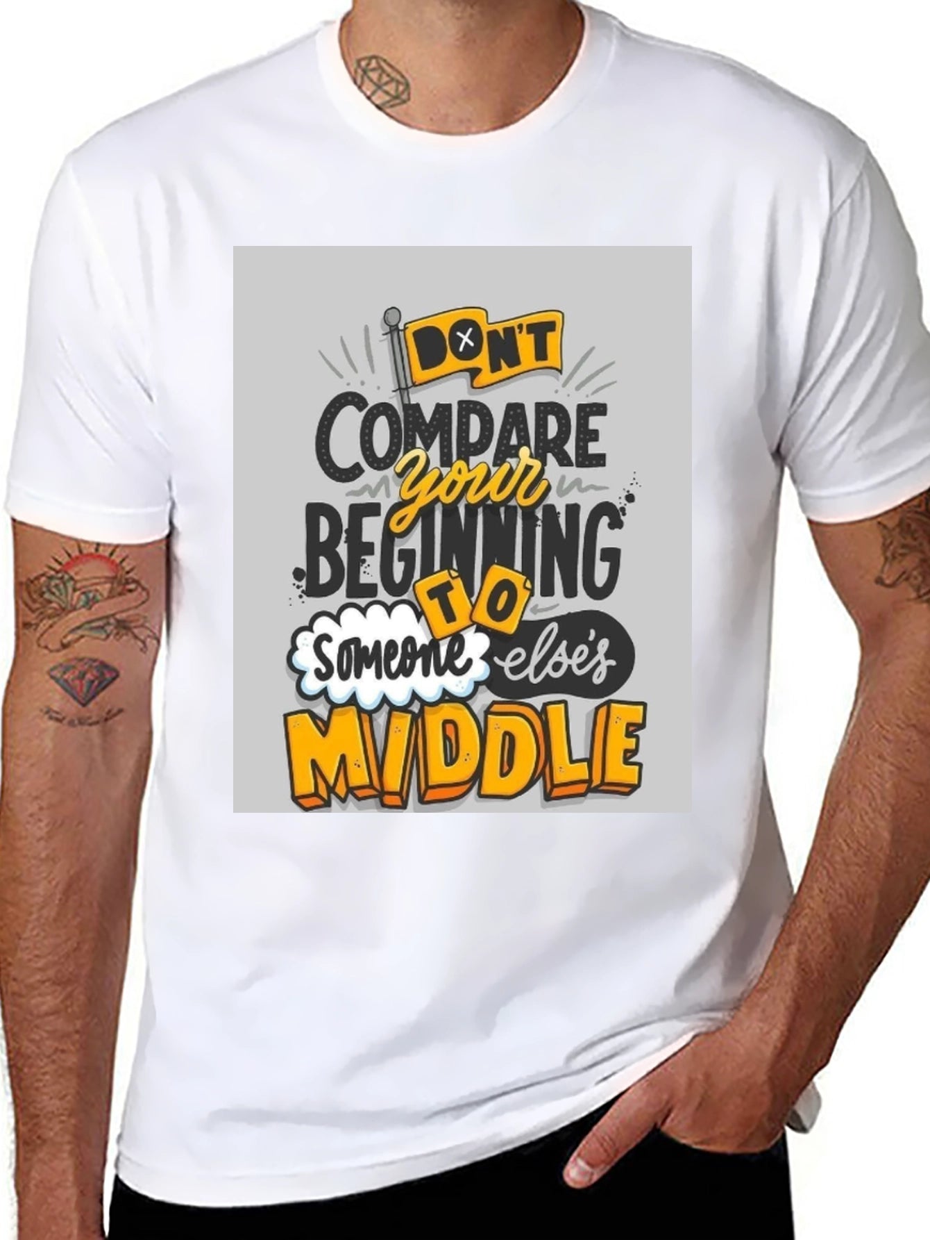 Dont Compare T-Shirt - Motivational Graphic Tee