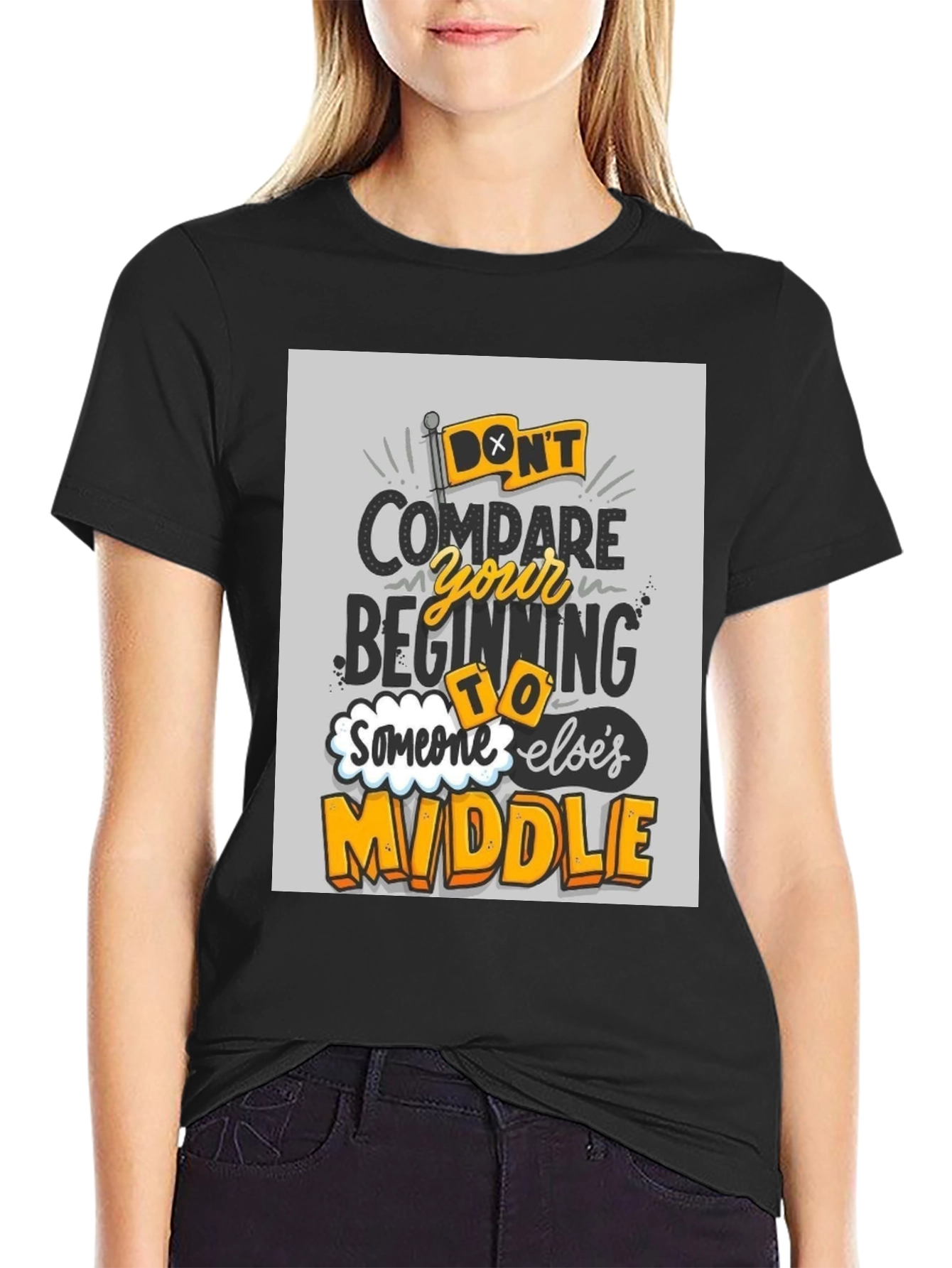 Dont Compare T-Shirt - Motivational Graphic Tee