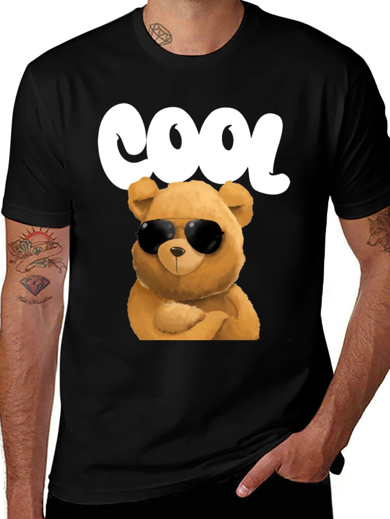 Cool Bear Graphic T-Shirt - Trendy Mens Tee