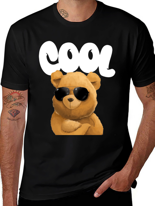 Cool Bear Graphic T-Shirt - Trendy Mens Tee
