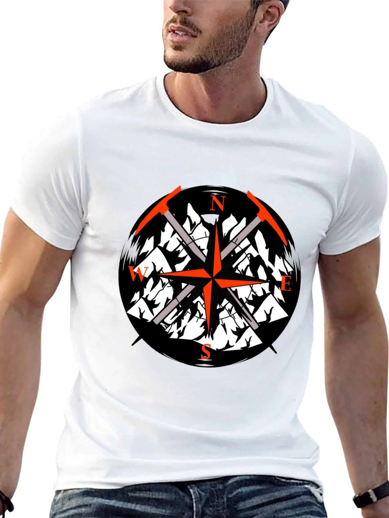 Mountain Compass T-Shirt - Adventure Awaits
