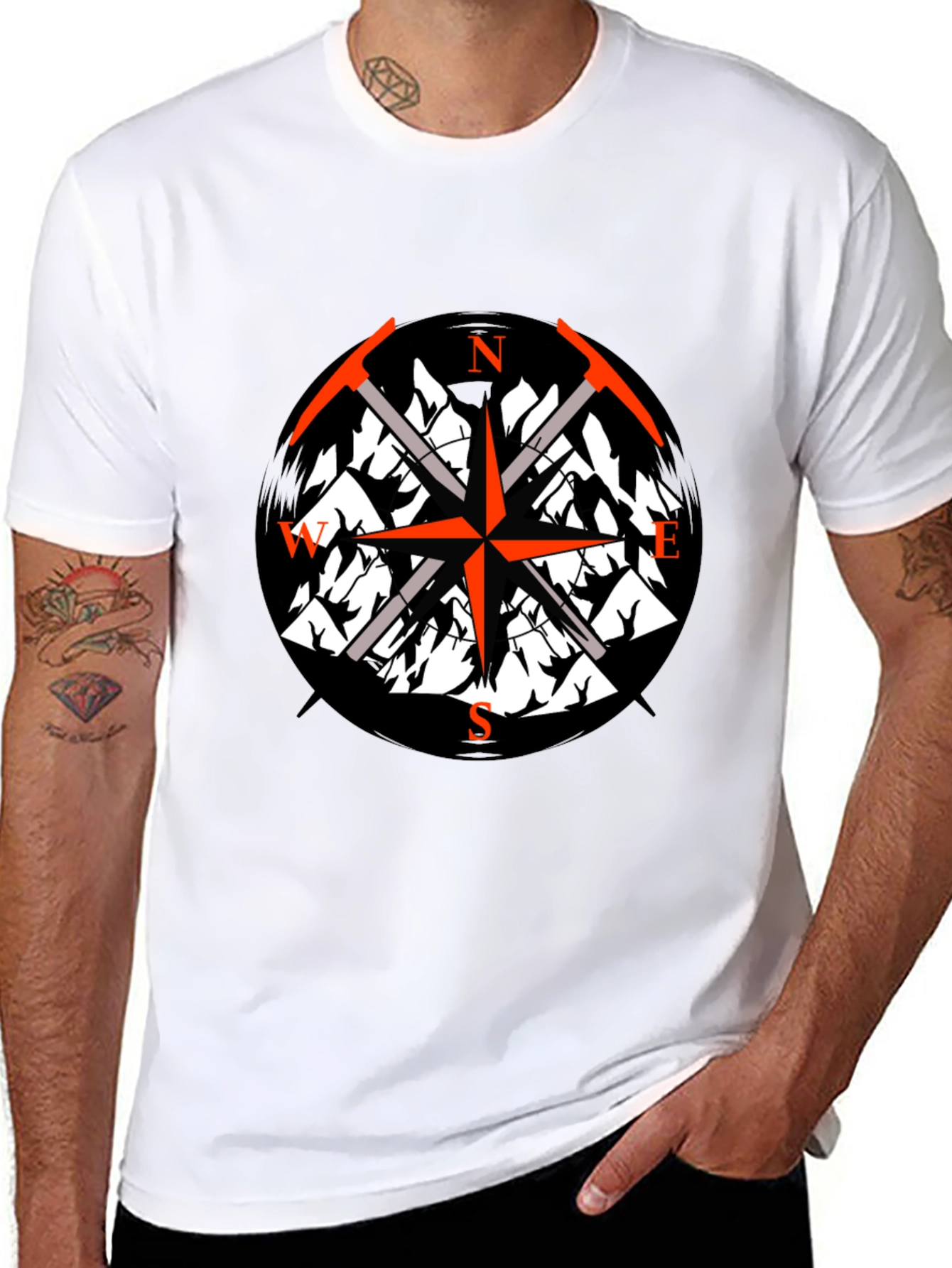 Mountain Compass T-Shirt - Adventure Awaits