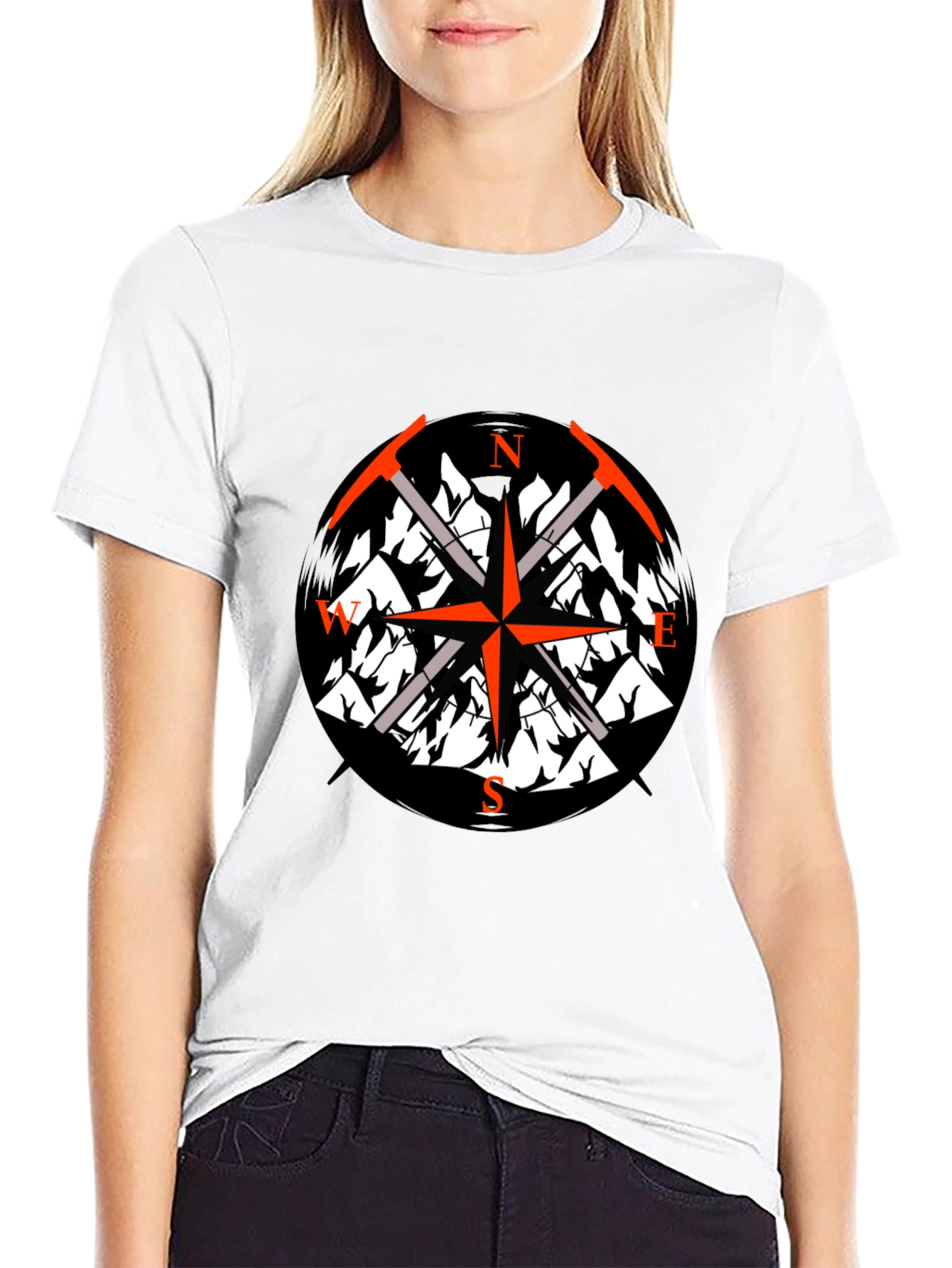 Mountain Compass T-Shirt - Adventure Awaits