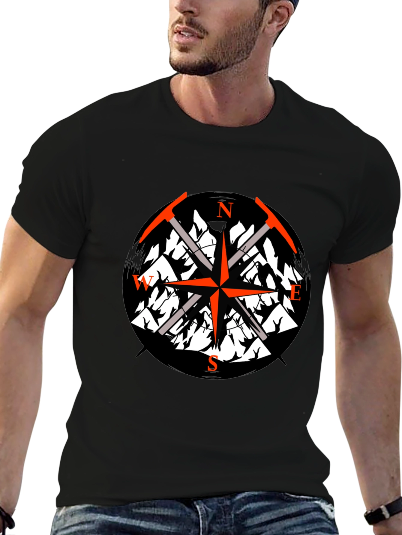 Mountain Compass T-Shirt - Adventure Awaits