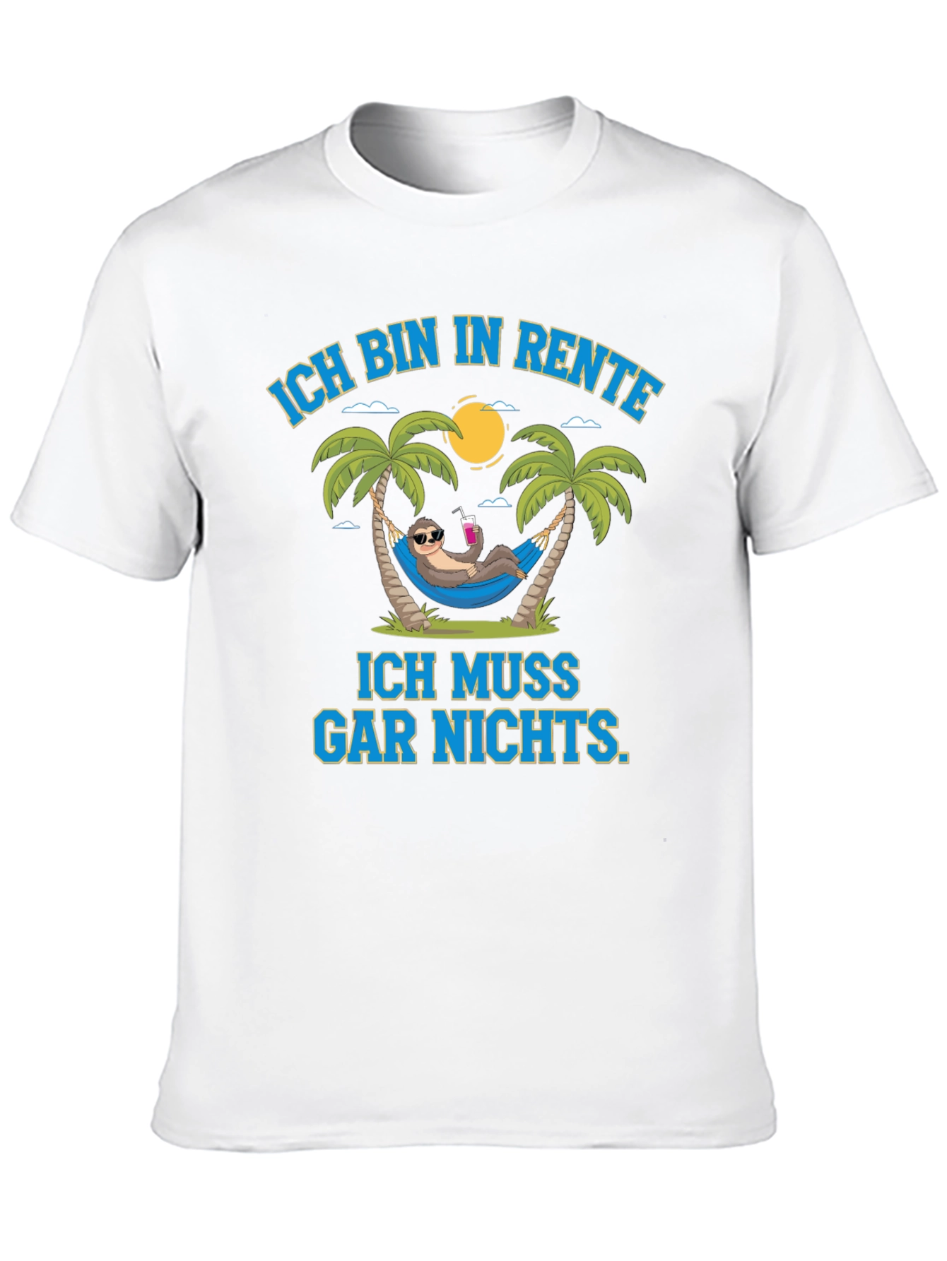 Funny Retirement Sloth Graphic T-Shirt