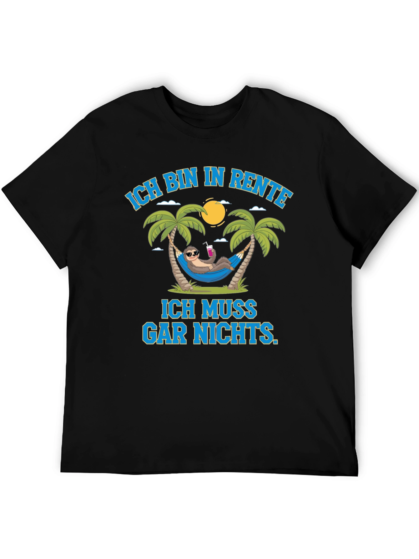 Funny Retirement Sloth Graphic T-Shirt