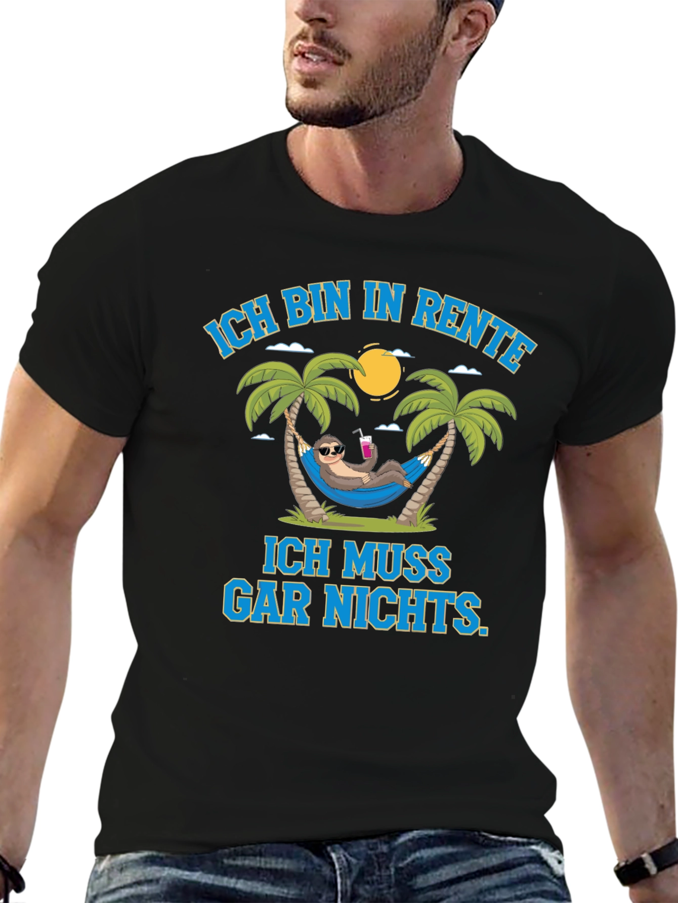 Funny Retirement Sloth Graphic T-Shirt