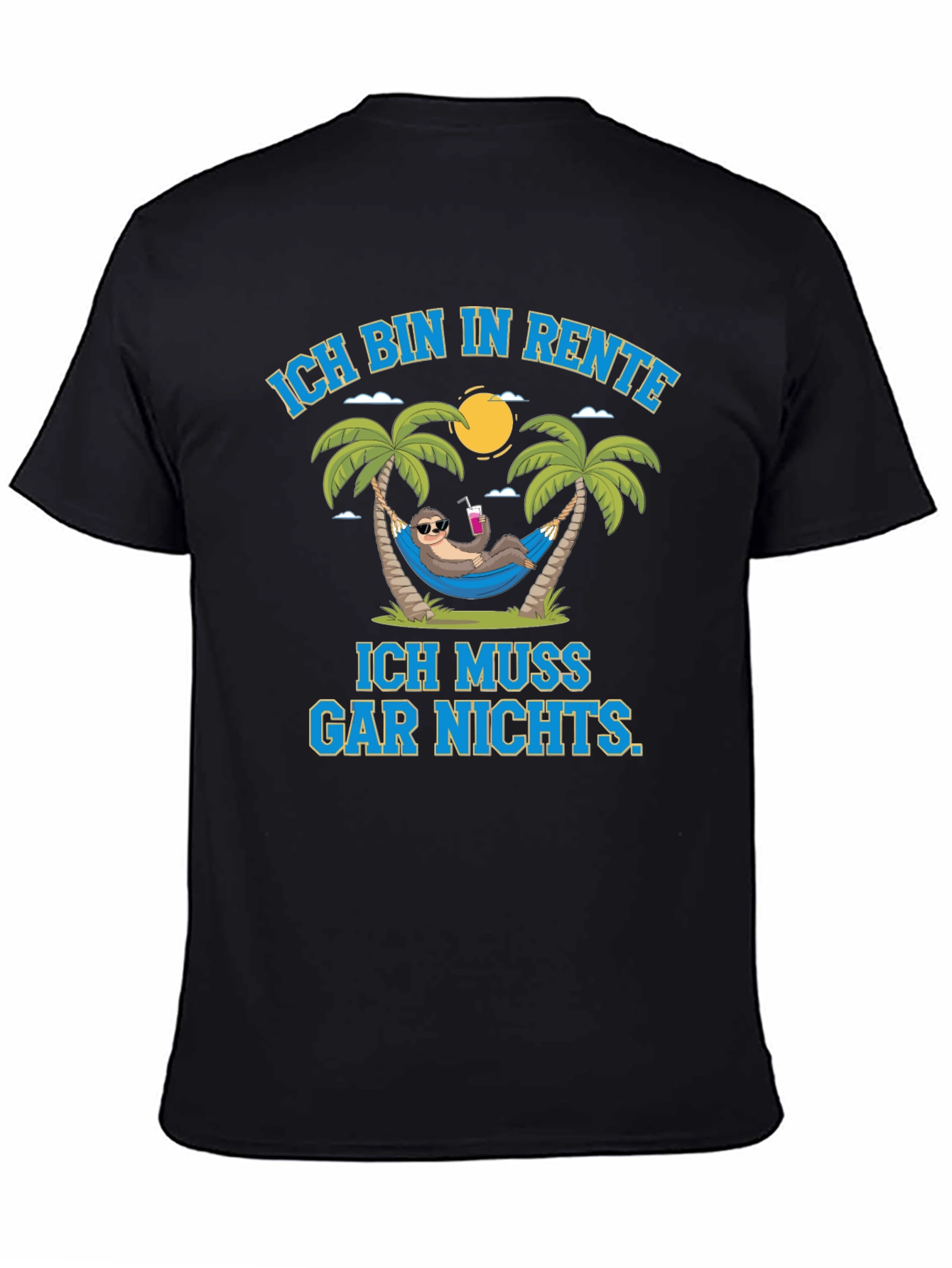 Funny Retirement Sloth Graphic T-Shirt