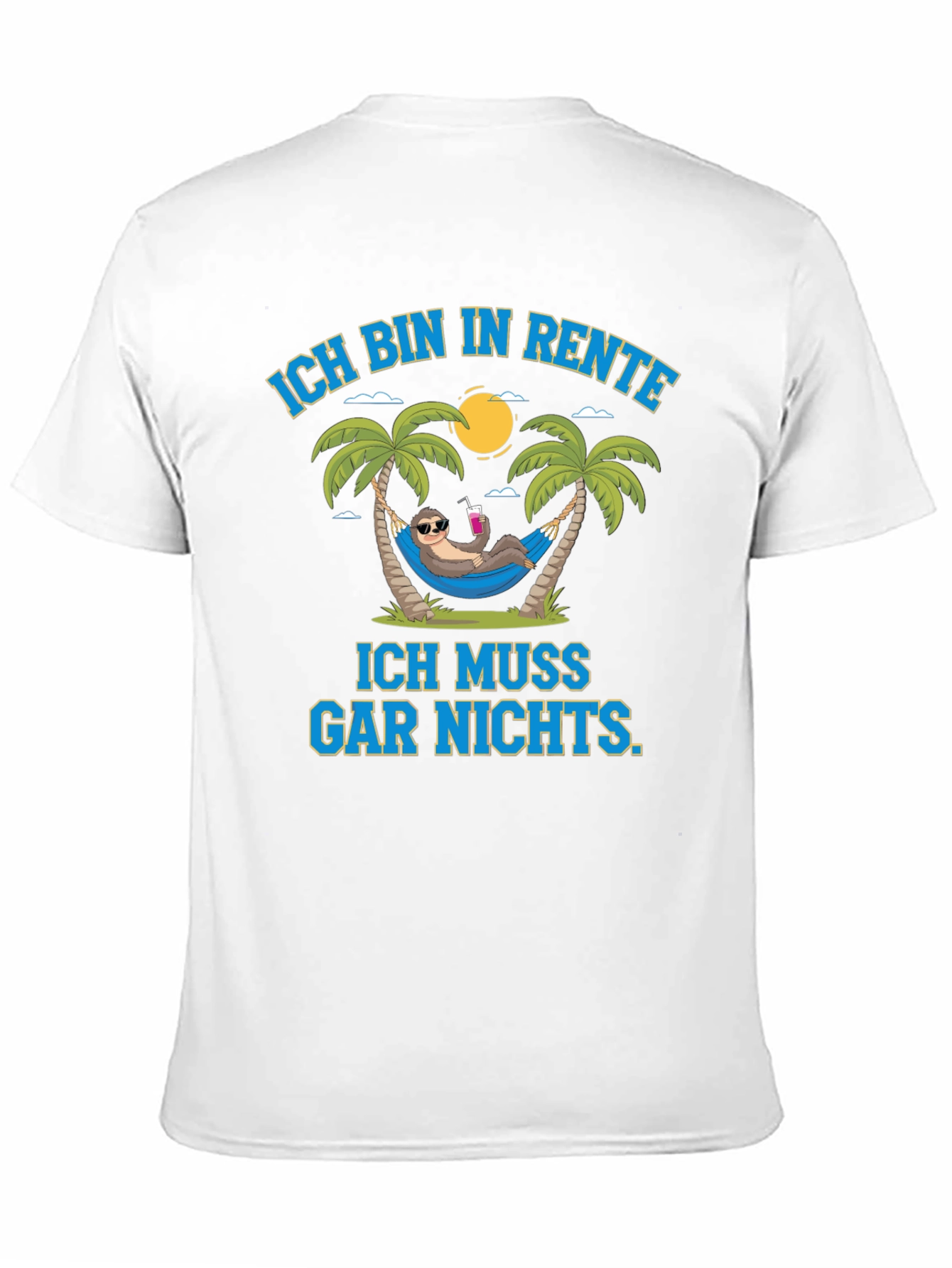 Funny Retirement Sloth Graphic T-Shirt
