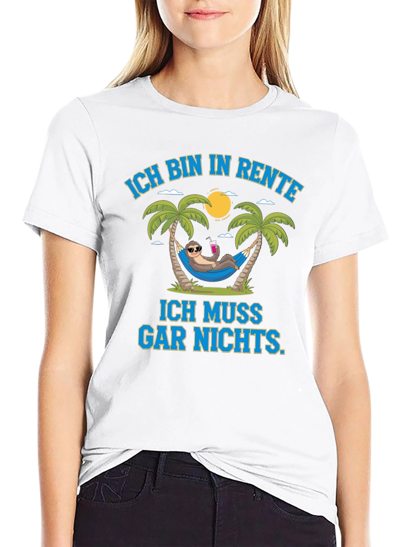 Funny Retirement Sloth Graphic T-Shirt