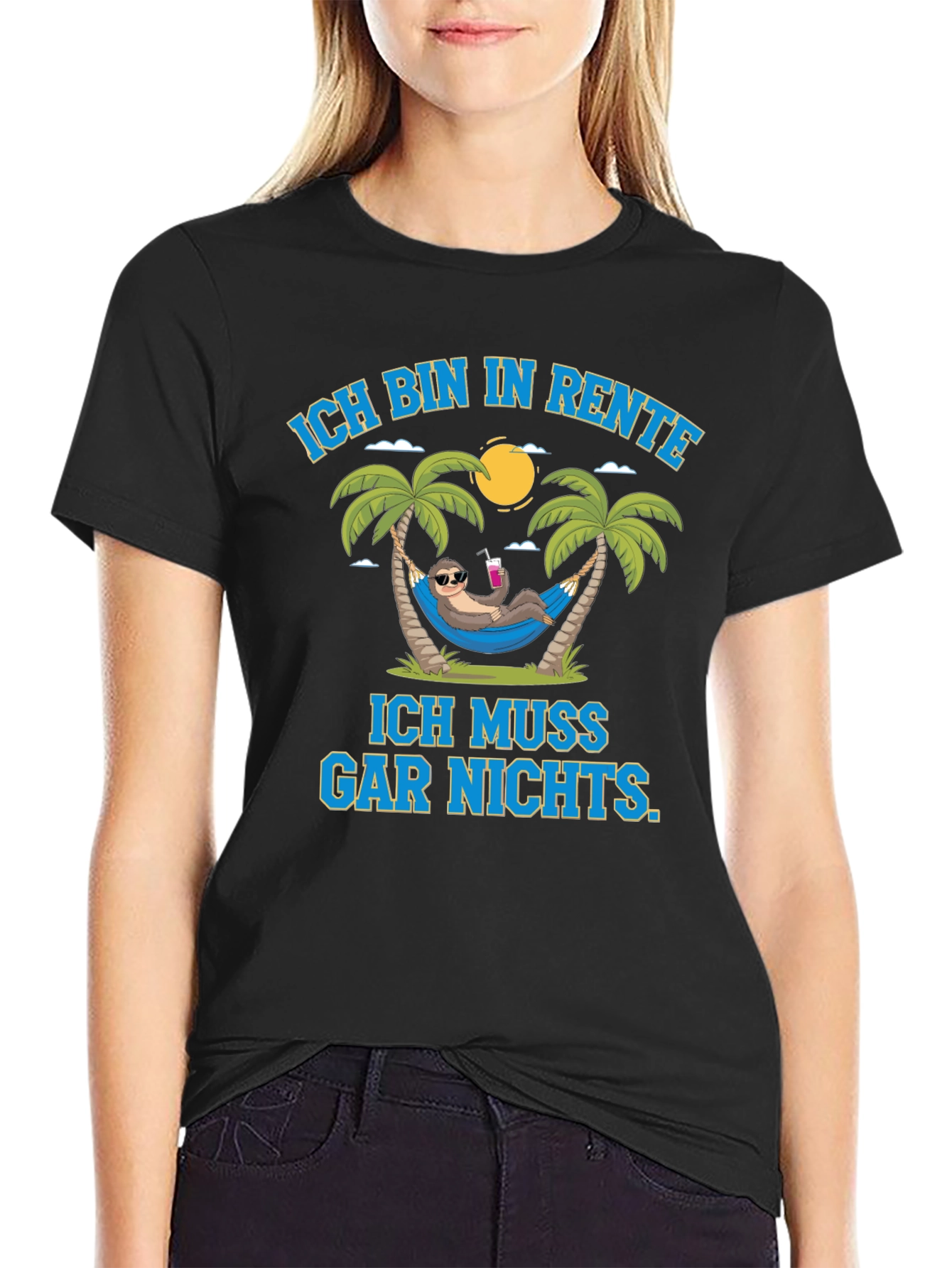 Funny Retirement Sloth Graphic T-Shirt