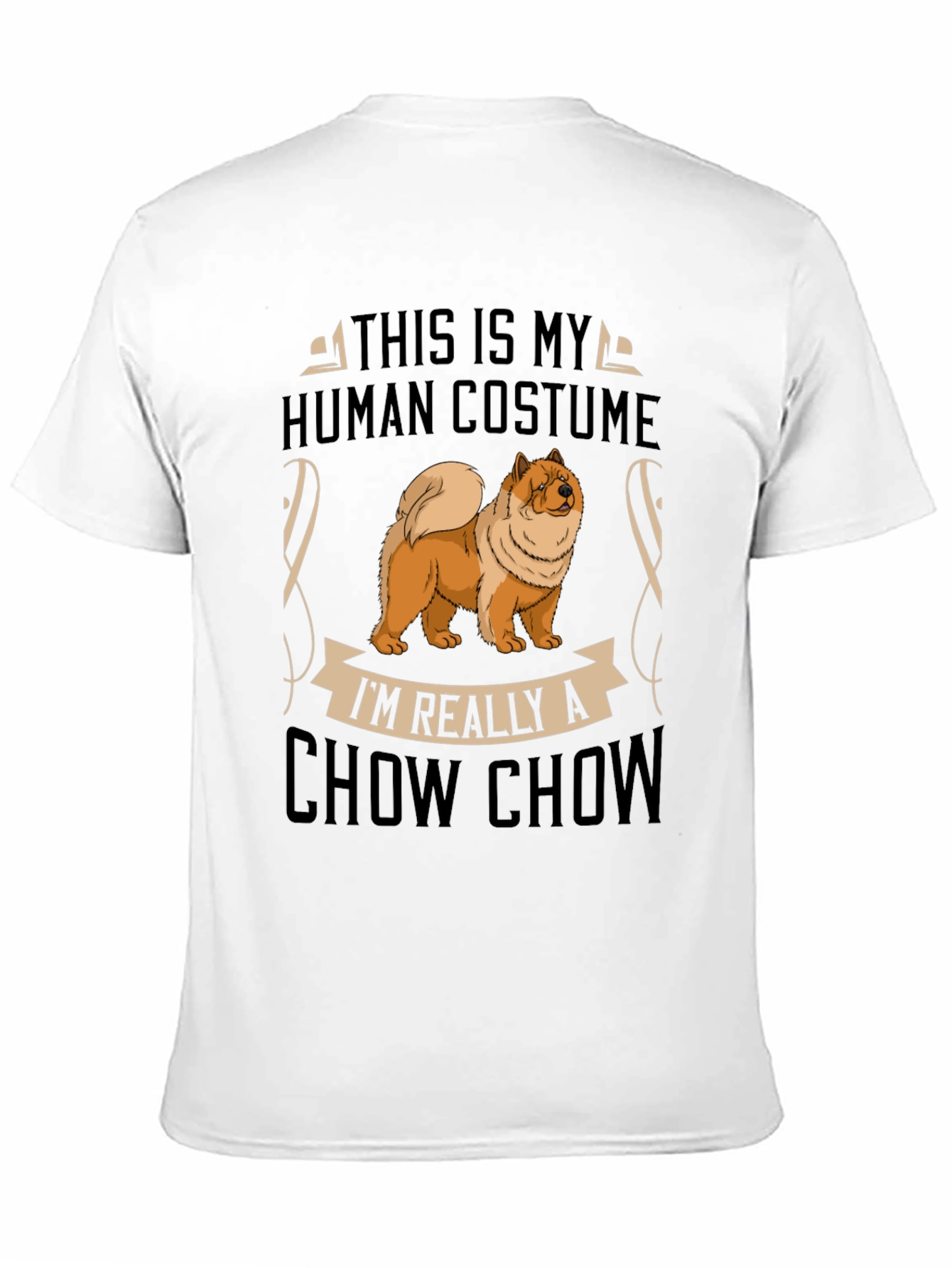 Funny Chow Chow Human Costume T-Shirt