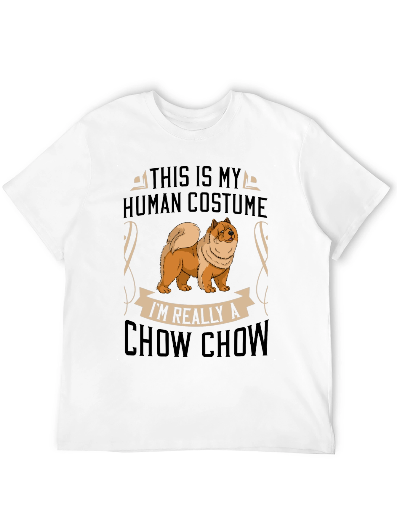 Funny Chow Chow Human Costume T-Shirt