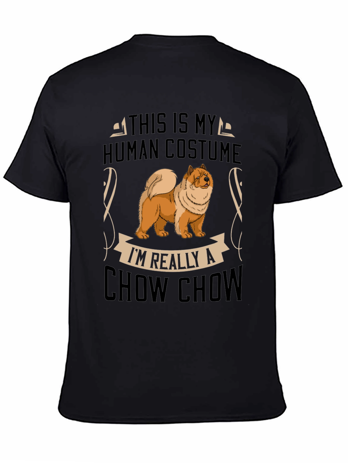 Funny Chow Chow Human Costume T-Shirt