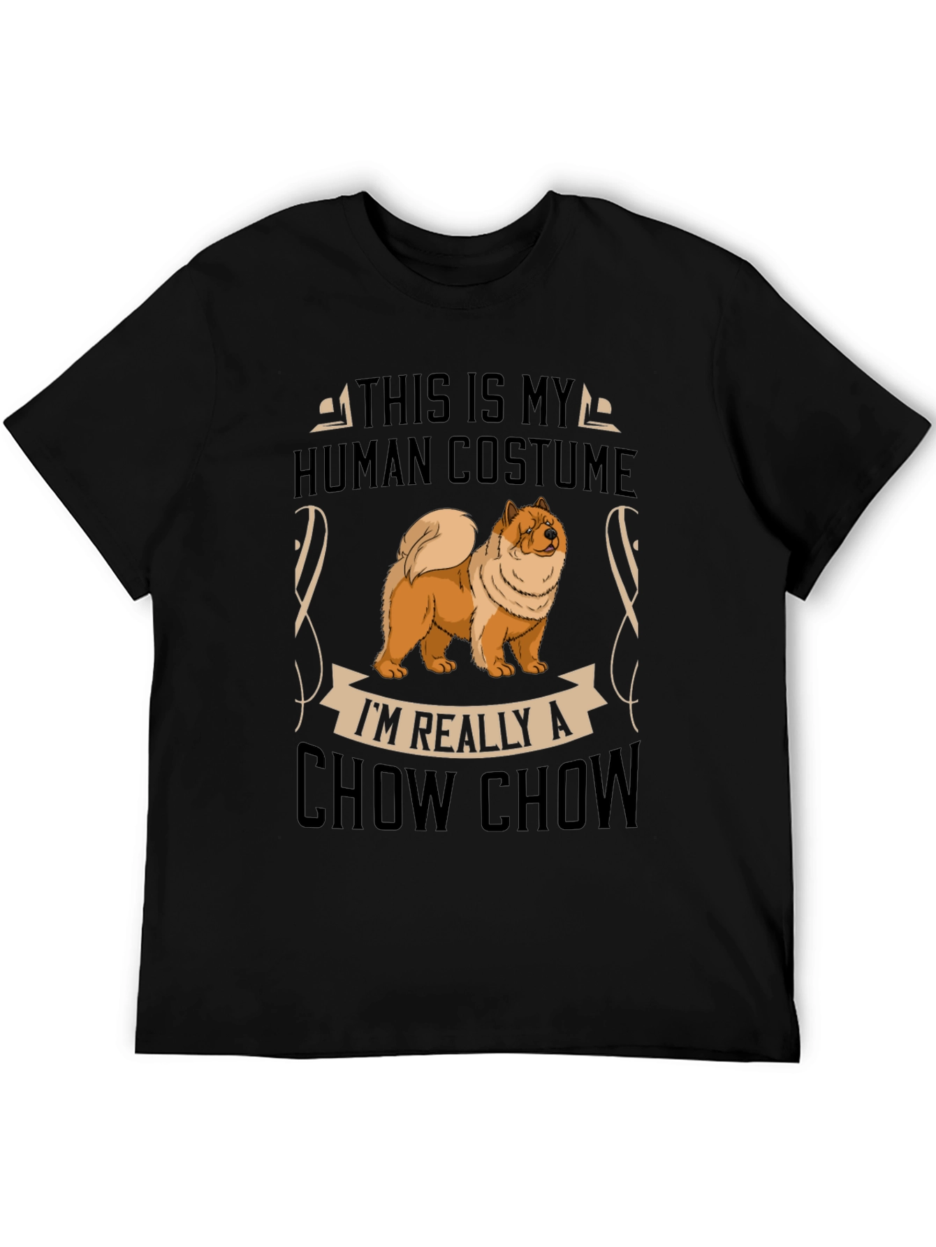 Funny Chow Chow Human Costume T-Shirt