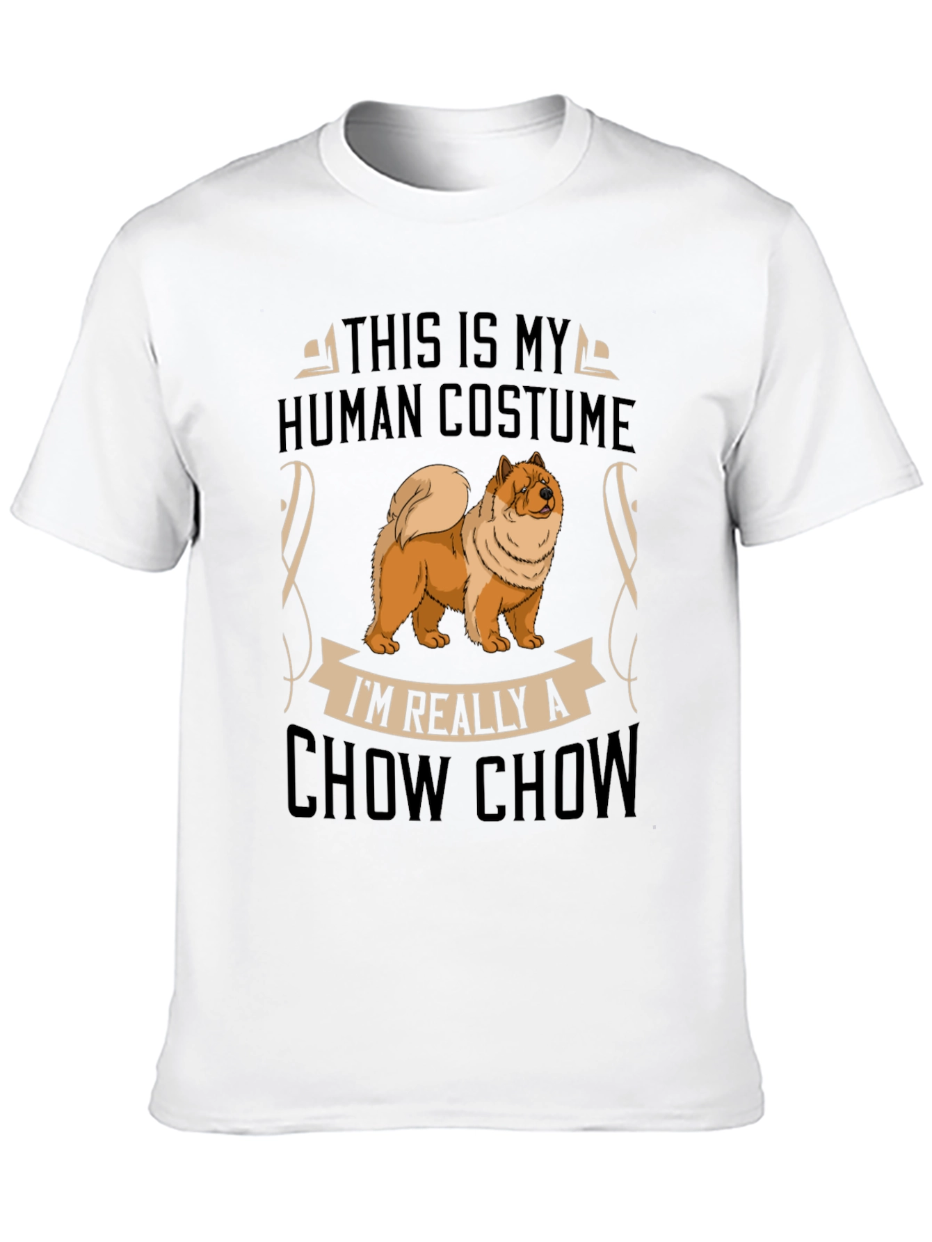 Funny Chow Chow Human Costume T-Shirt