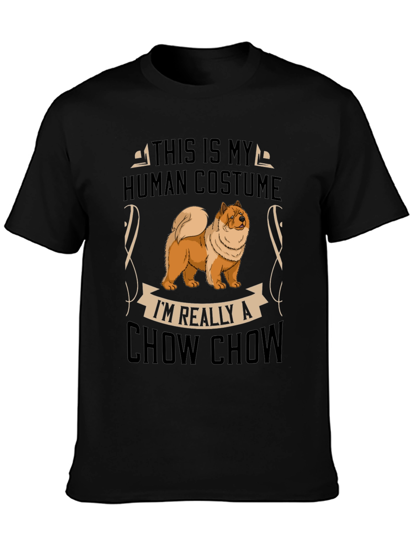 Funny Chow Chow Human Costume T-Shirt