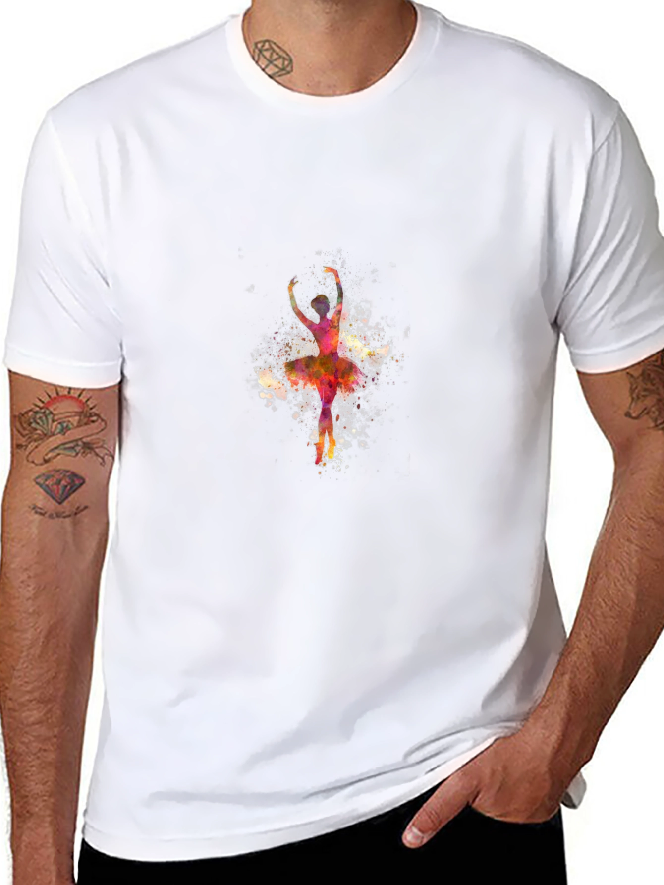Ballerina Watercolor Graphic Tee