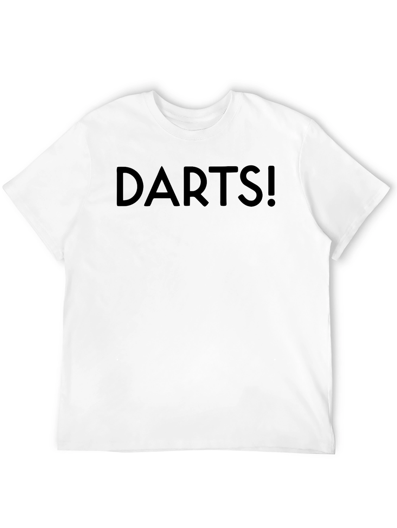 Darts! Black Graphic T-Shirt - Casual Wear