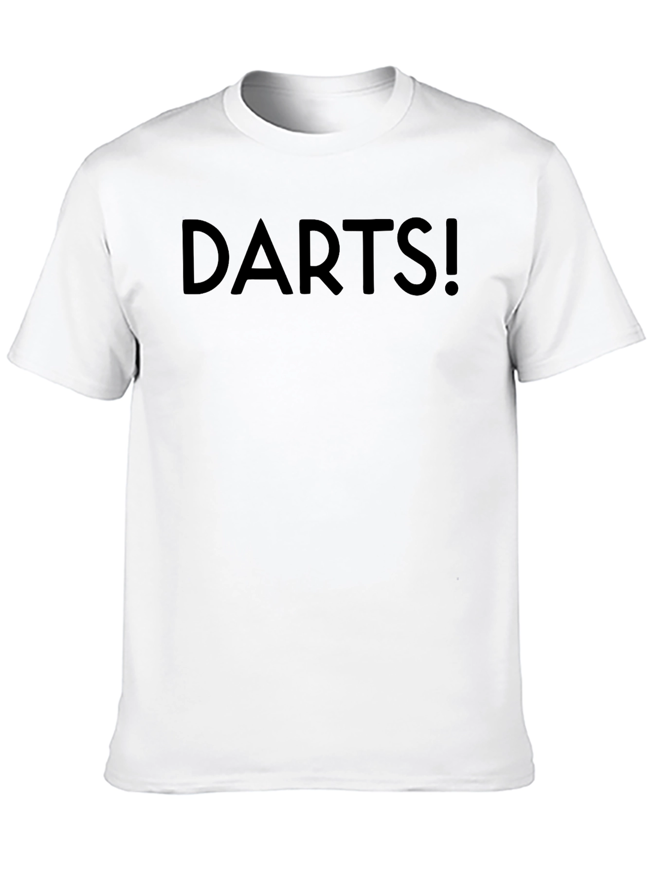 Darts! Black Graphic T-Shirt - Casual Wear