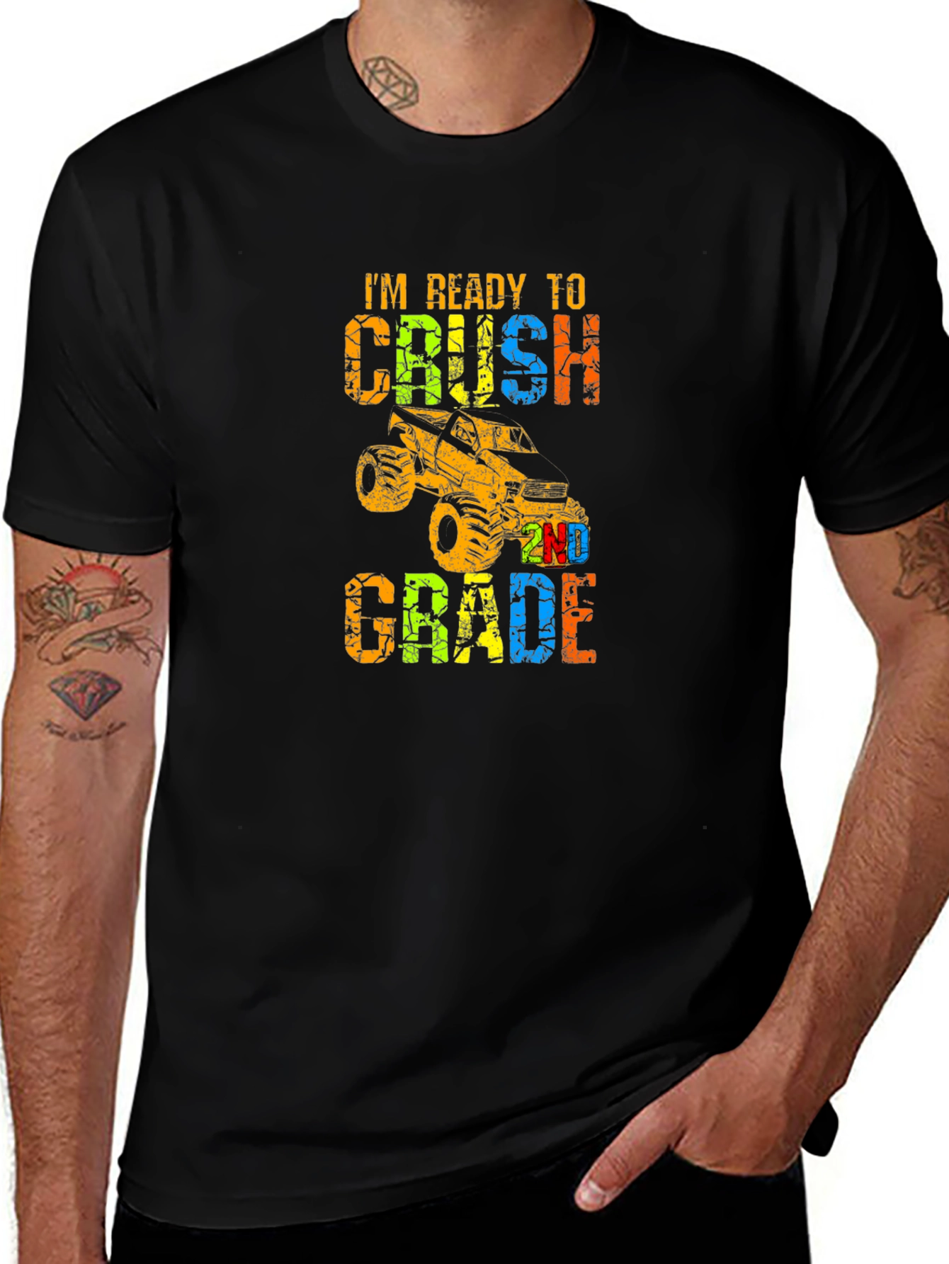 Ready to Crush 2nd Grade Monster Truck T-Shirt
