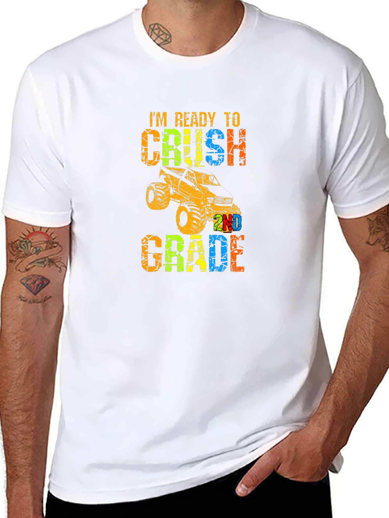 Ready to Crush 2nd Grade Monster Truck T-Shirt