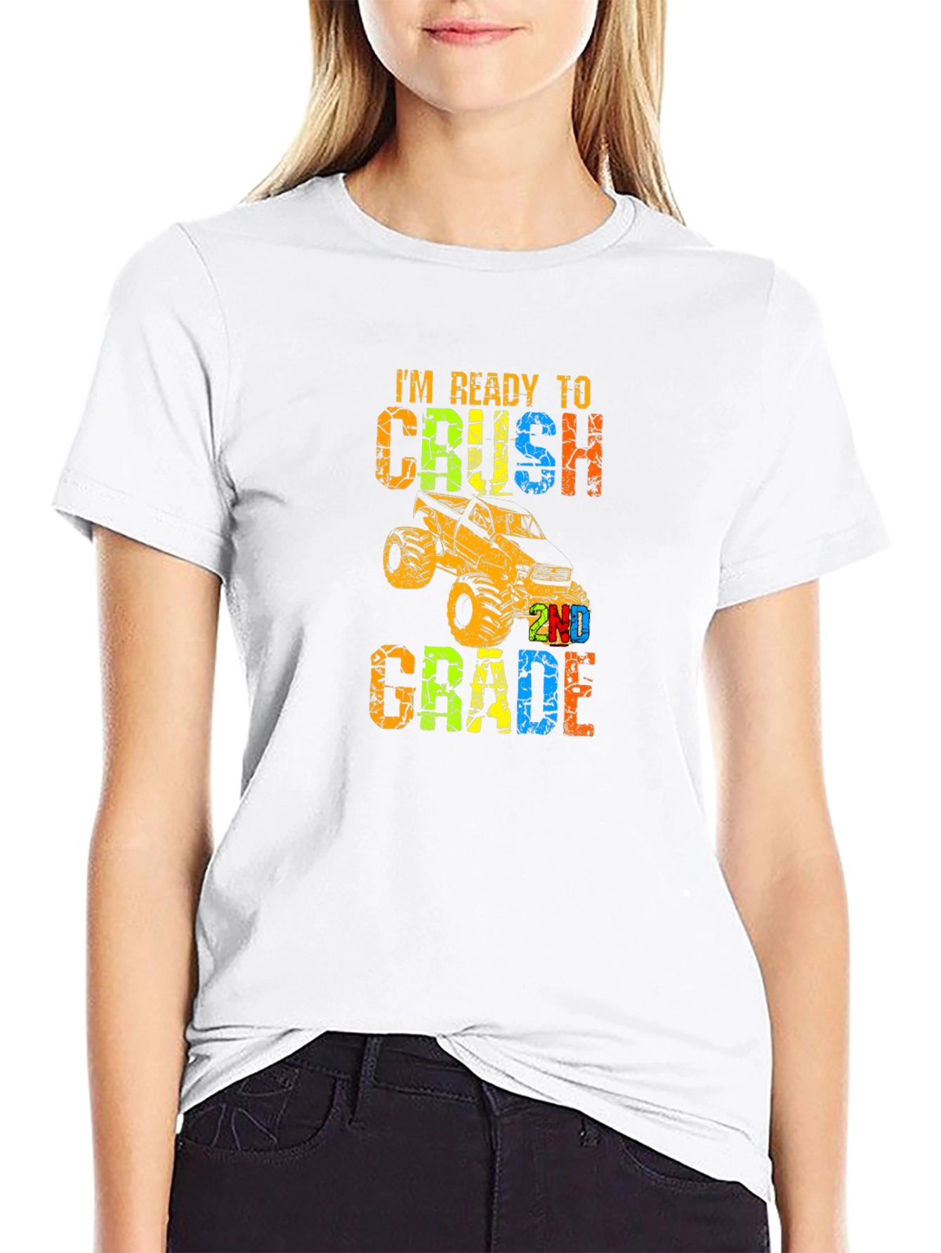 Ready to Crush 2nd Grade Monster Truck T-Shirt