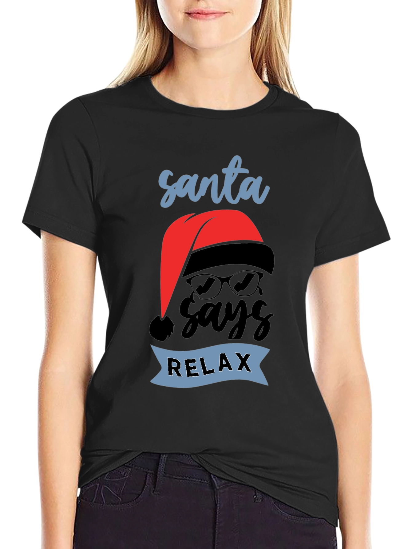 Santa Says Relax T-Shirt - Holiday Chill