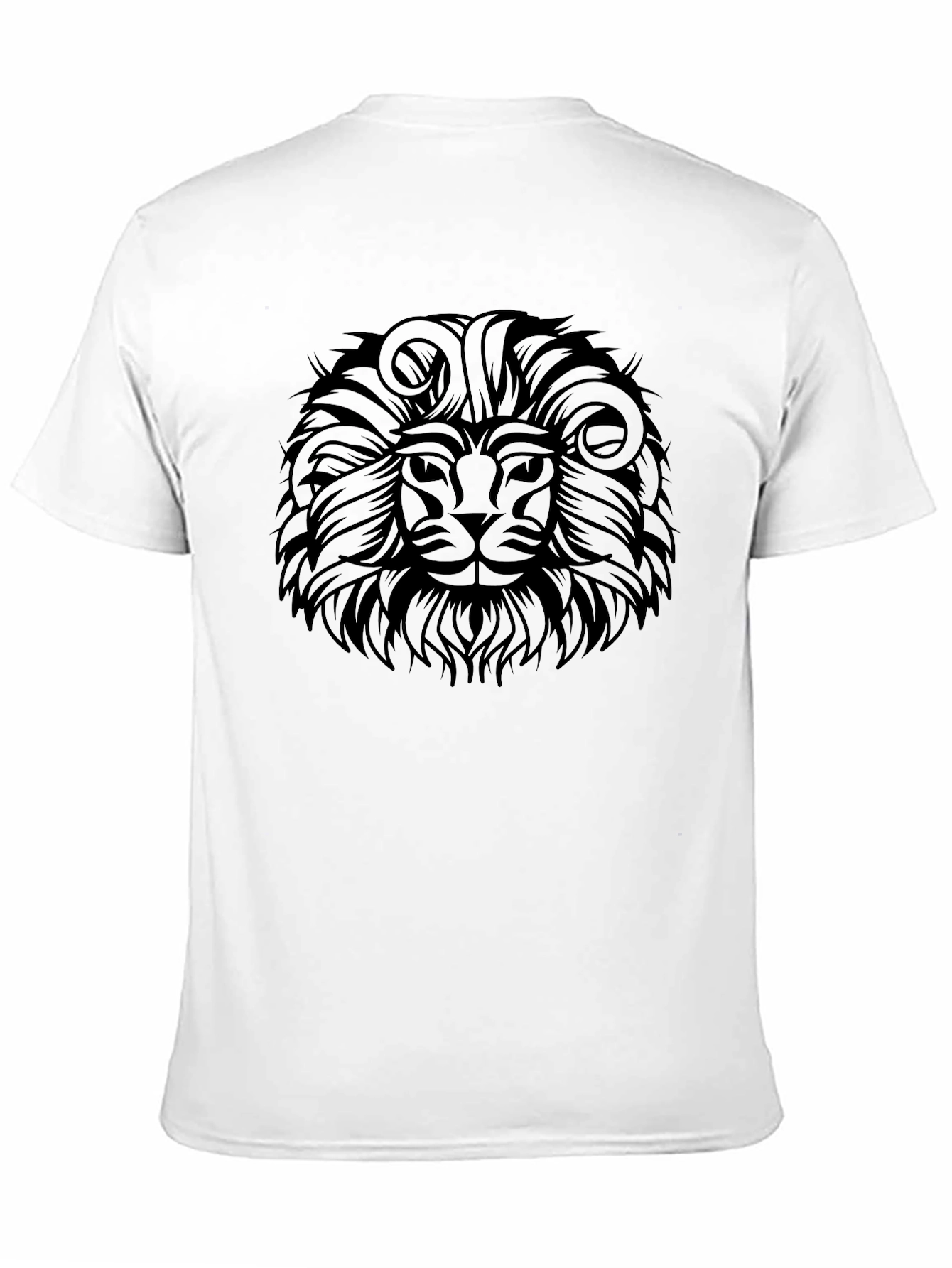 Lion Graphic Black T-Shirt - Bold Style