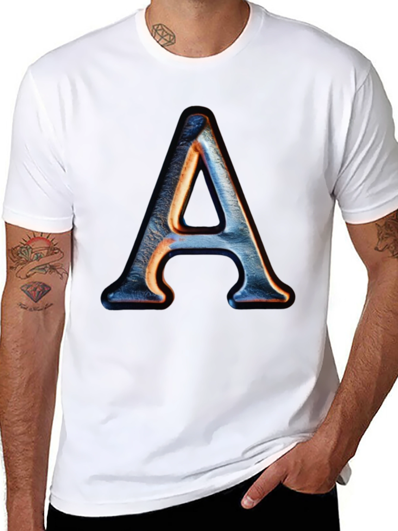 Letter A Graphic T-Shirt - Modern Style