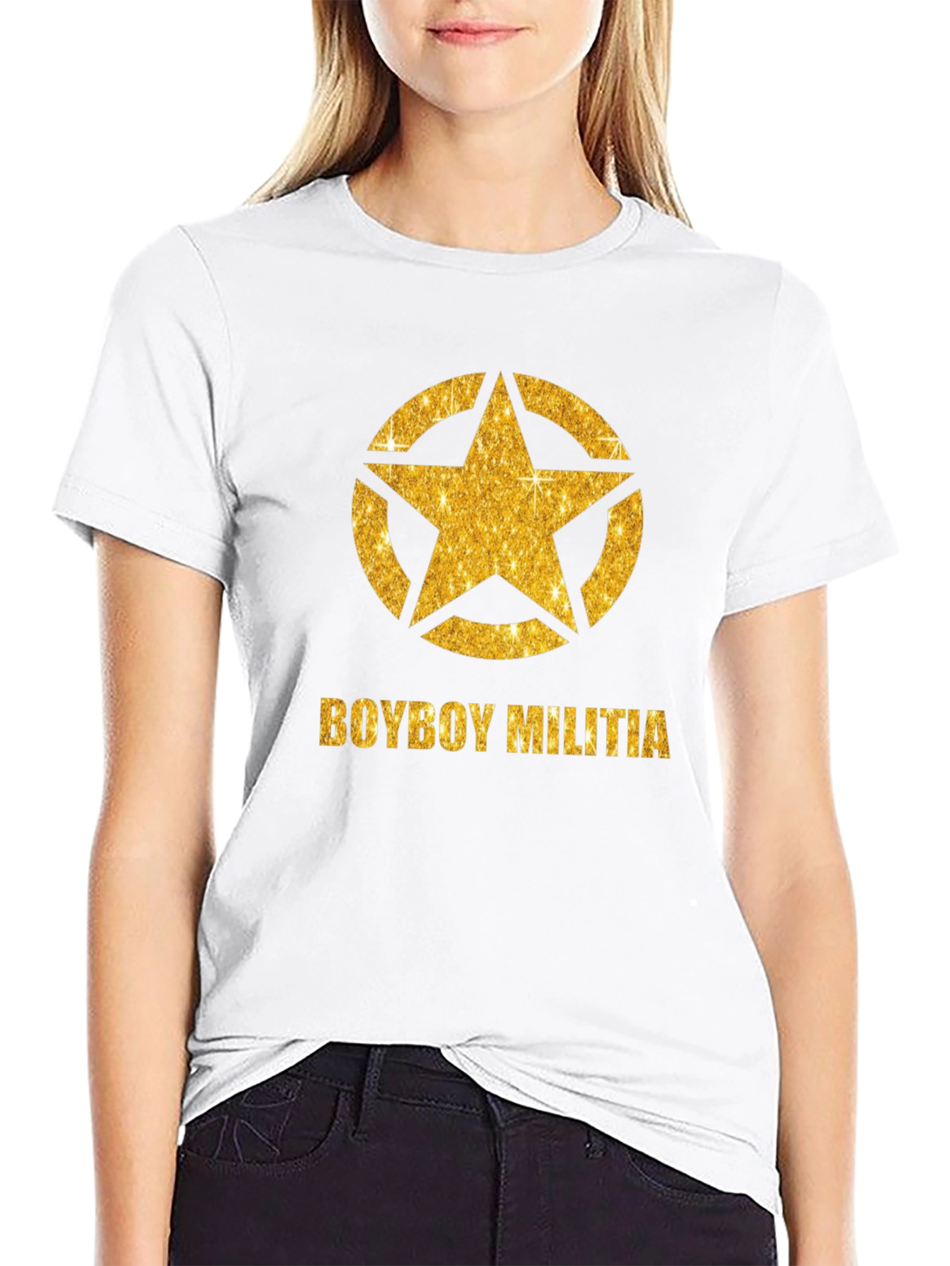 Boyboy Militia Star Graphic Tee - Black