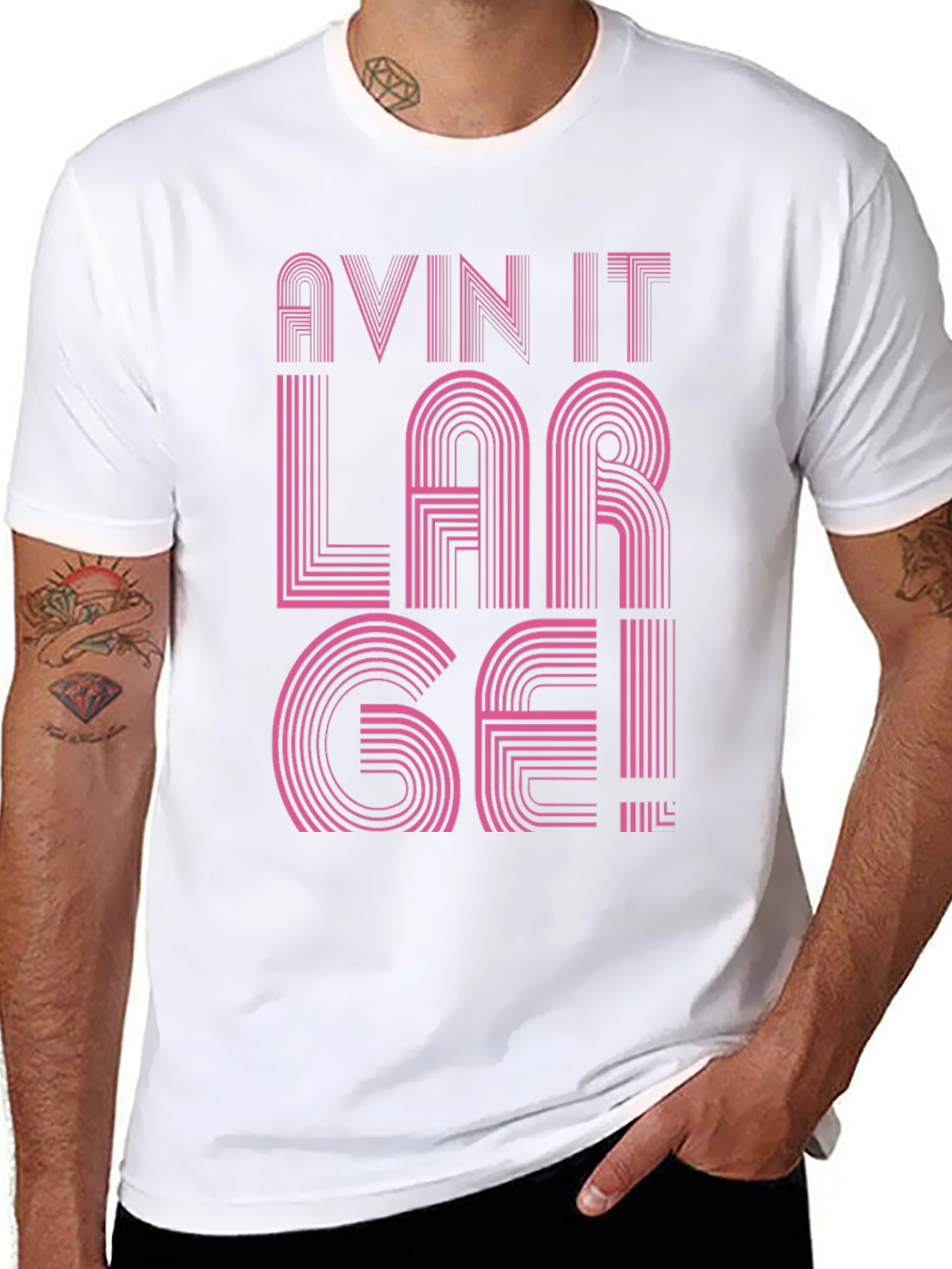 Avin It Large Graphic Tee - Black