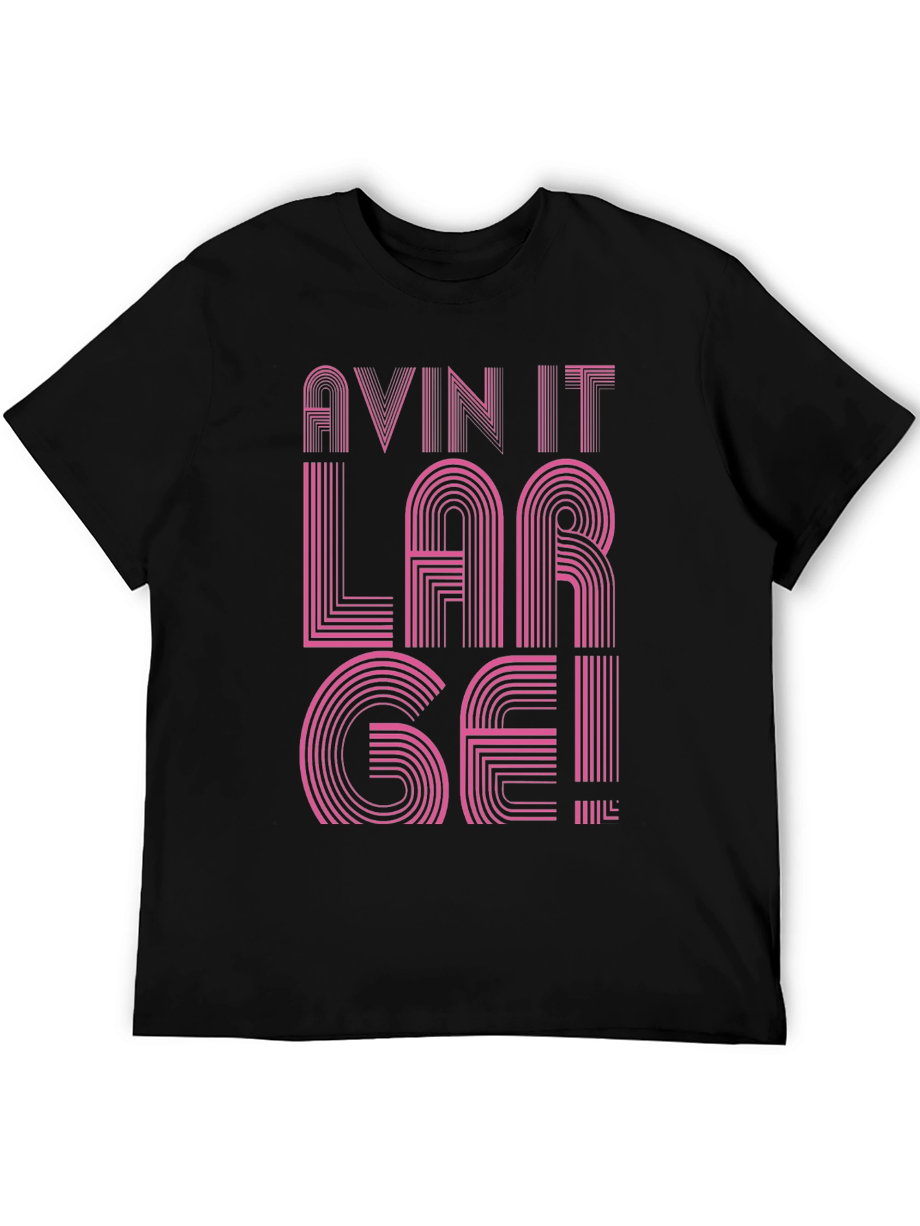 Avin It Large Graphic Tee - Black