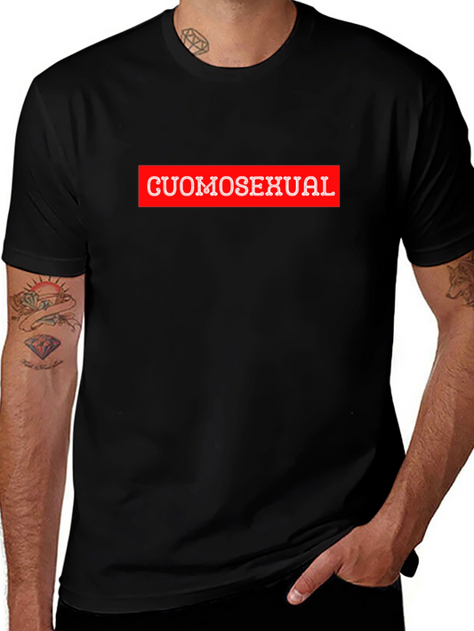 Cuomosexual Graphic T-Shirt - Black Crew Neck Tee